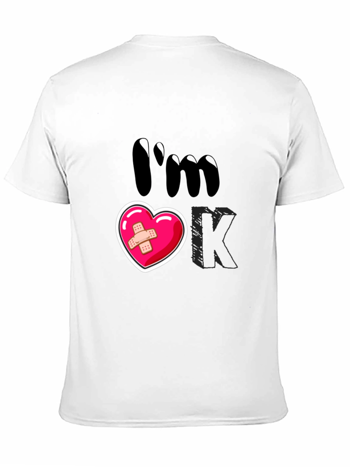Im OK T-Shirt Heart Graphic Tee