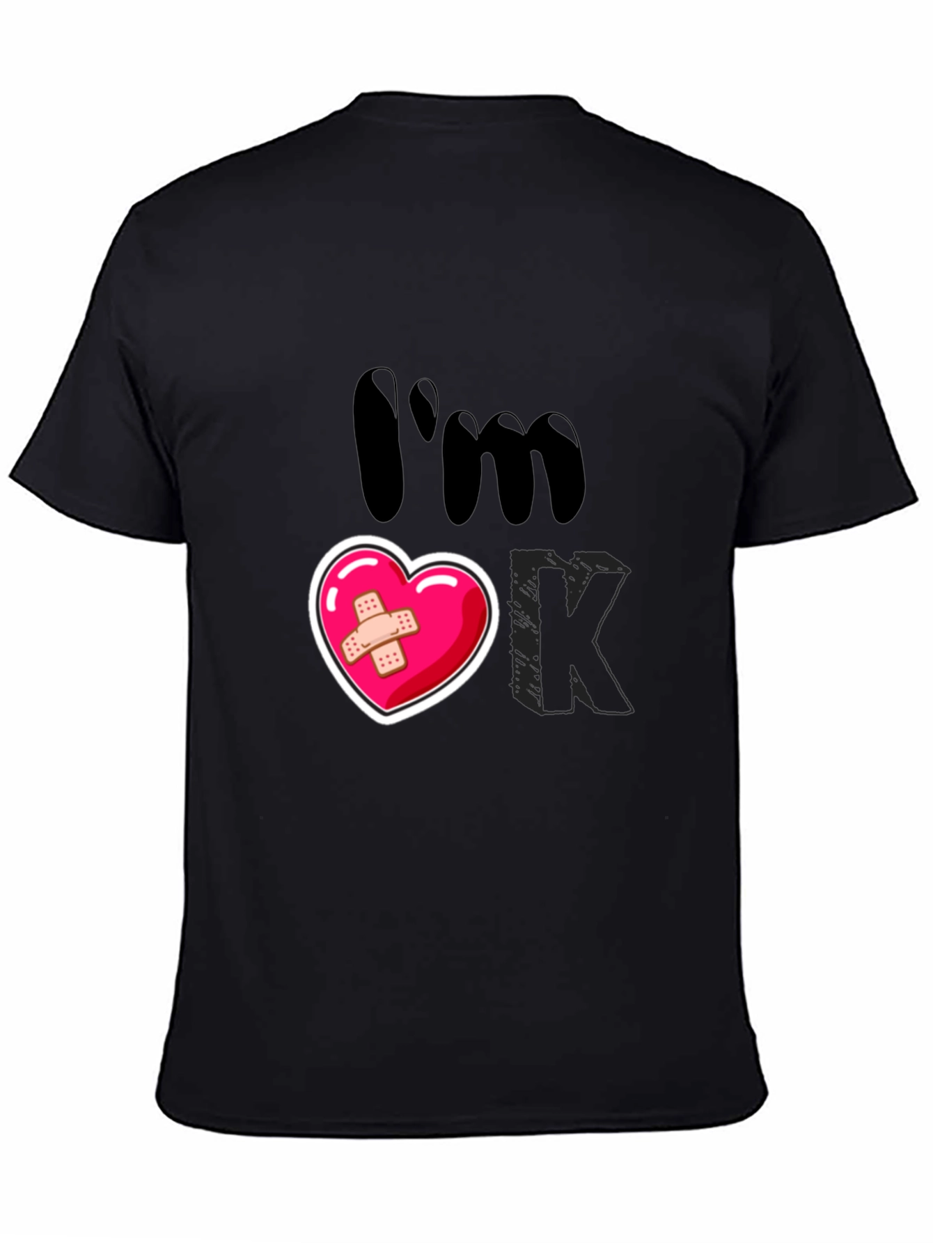 Im OK T-Shirt Heart Graphic Tee