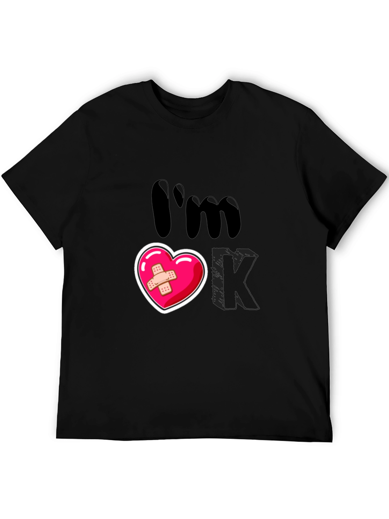 Im OK T-Shirt Heart Graphic Tee