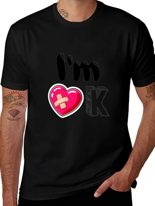 Im OK T-Shirt Heart Graphic Tee