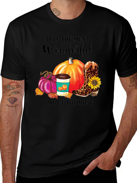 Fall Themed Graphic T-Shirt
