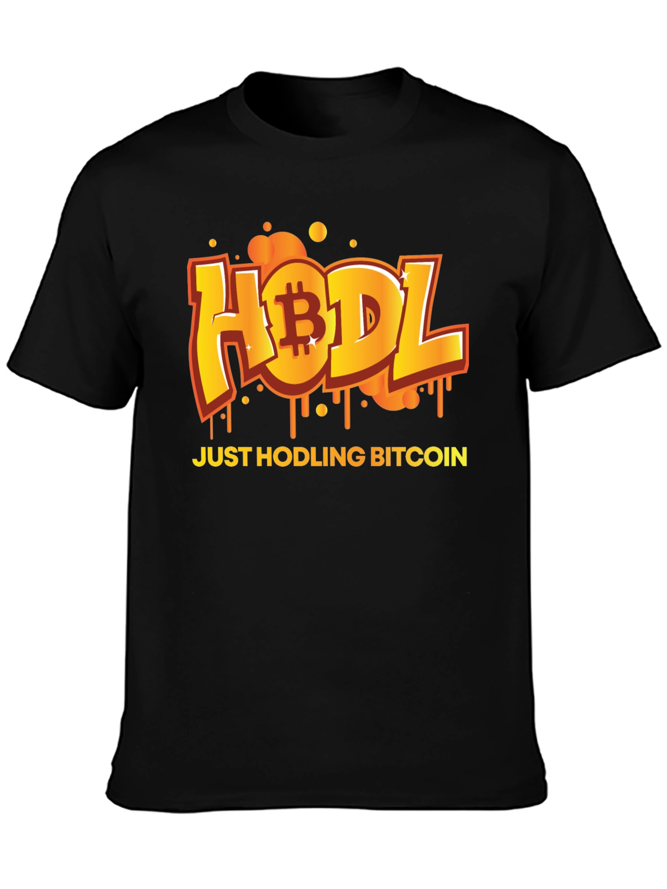 HODL Bitcoin Graphic Black T-Shirt
