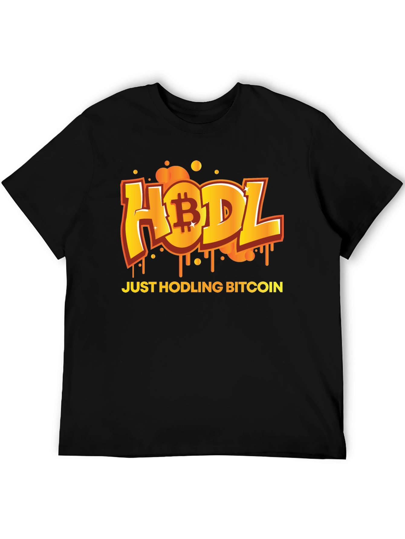 HODL Bitcoin Graphic Black T-Shirt