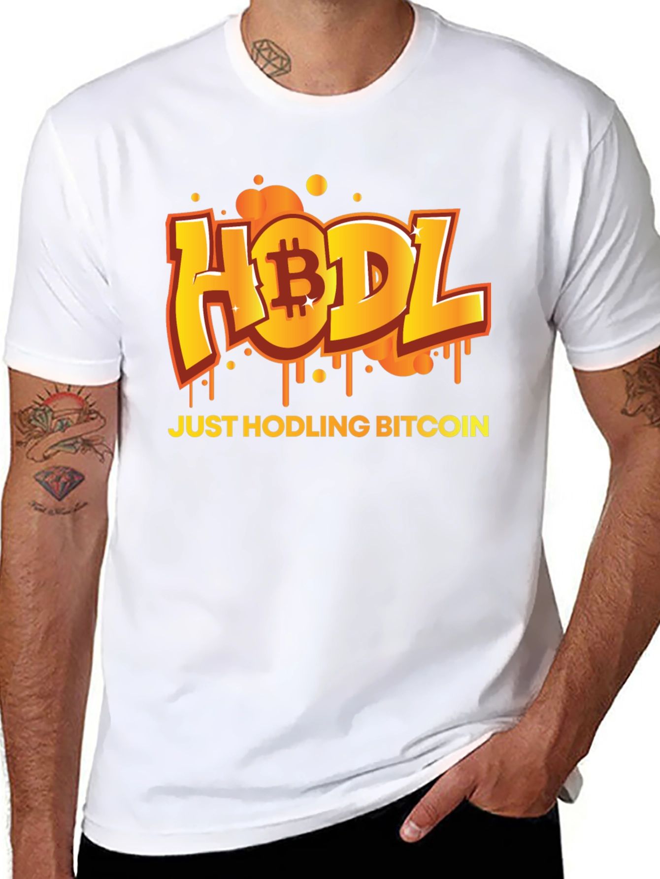 HODL Bitcoin Graphic Black T-Shirt