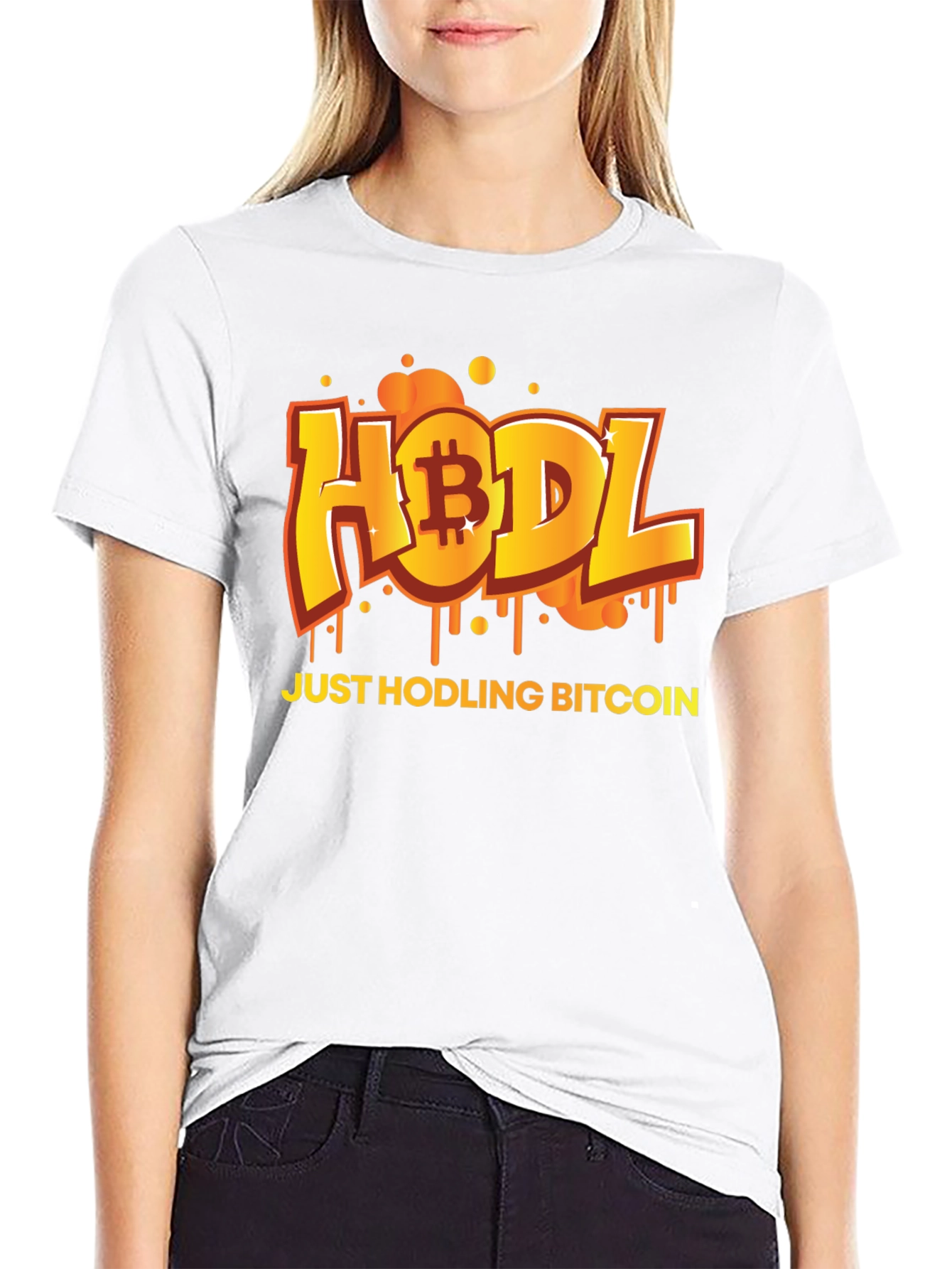 HODL Bitcoin Graphic Black T-Shirt