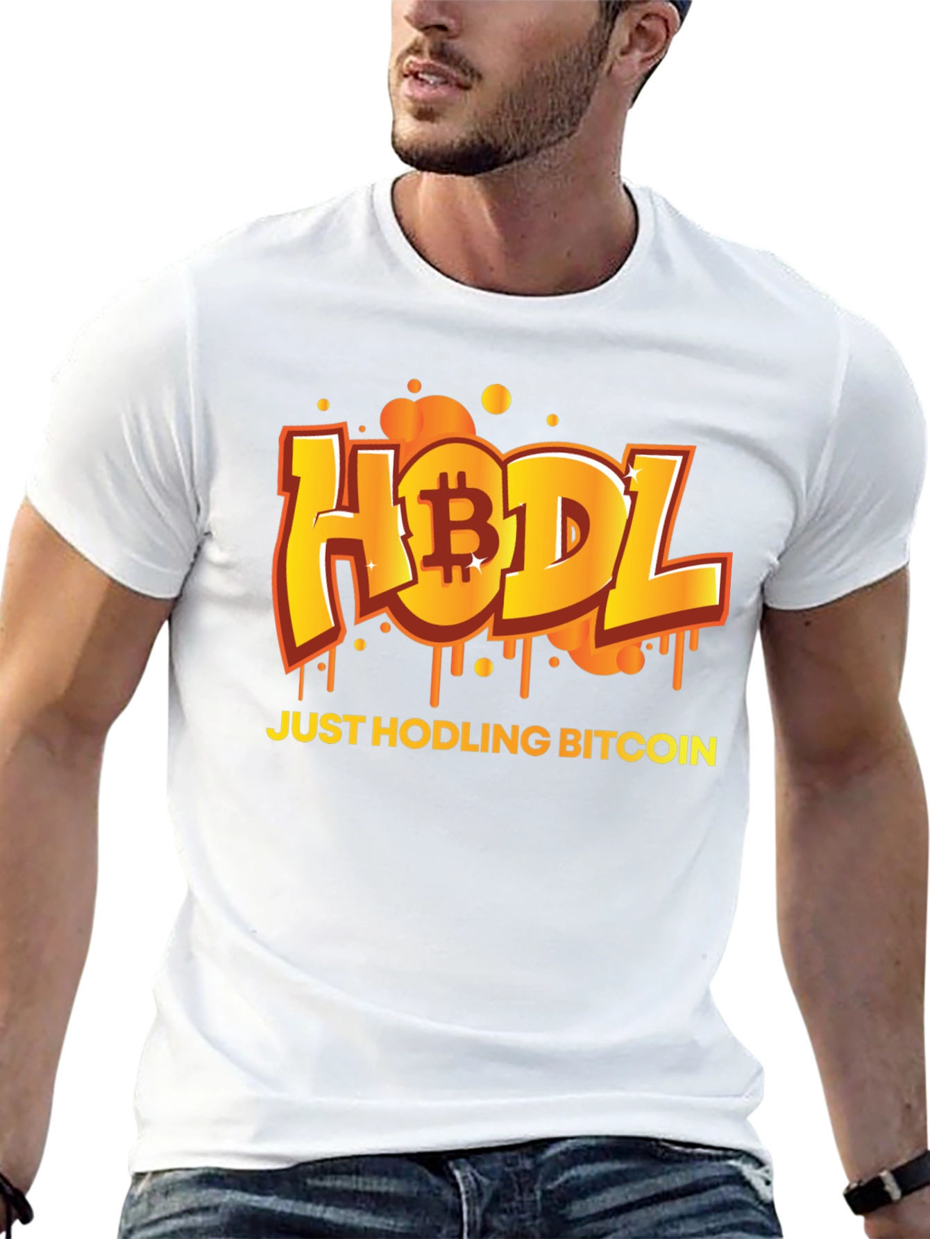 HODL Bitcoin Graphic Black T-Shirt