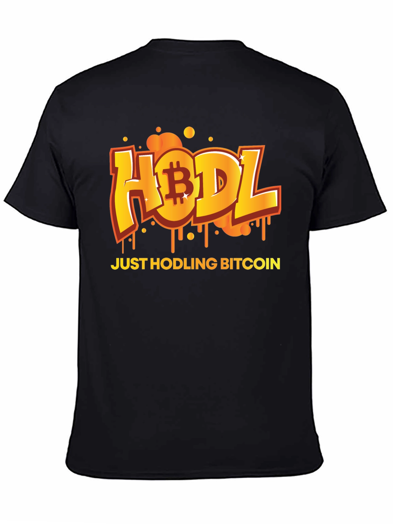 HODL Bitcoin Graphic Black T-Shirt