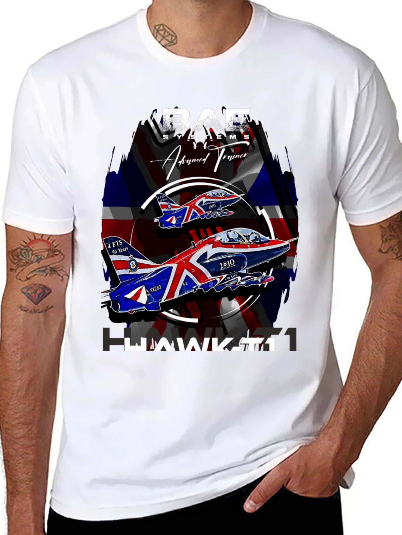 BAE Systems Hawk T1 Jet Graphic T-Shirt
