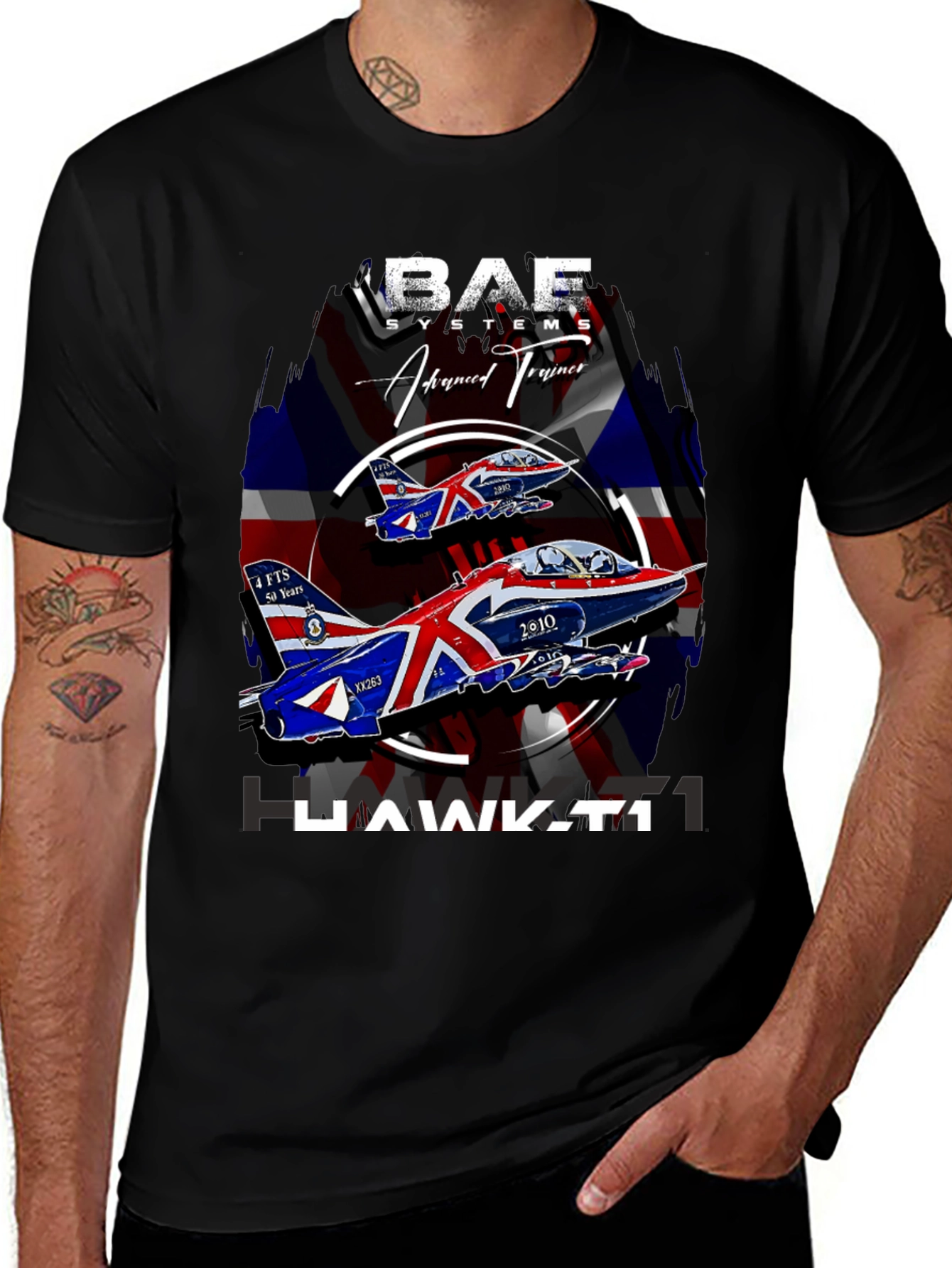 BAE Systems Hawk T1 Jet Graphic T-Shirt