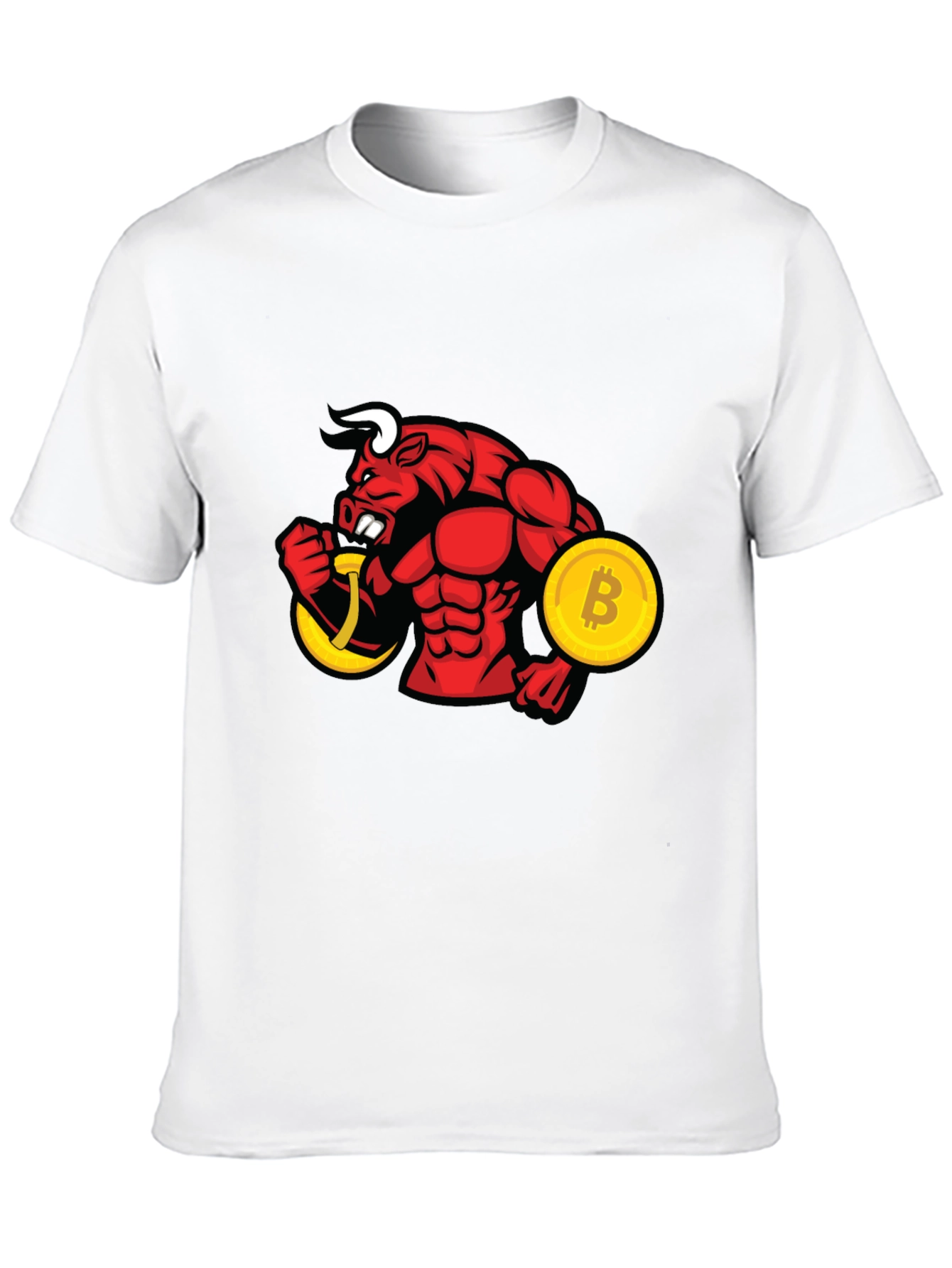 Bitcoin Bull Black T-Shirt - Crypto Investor Style