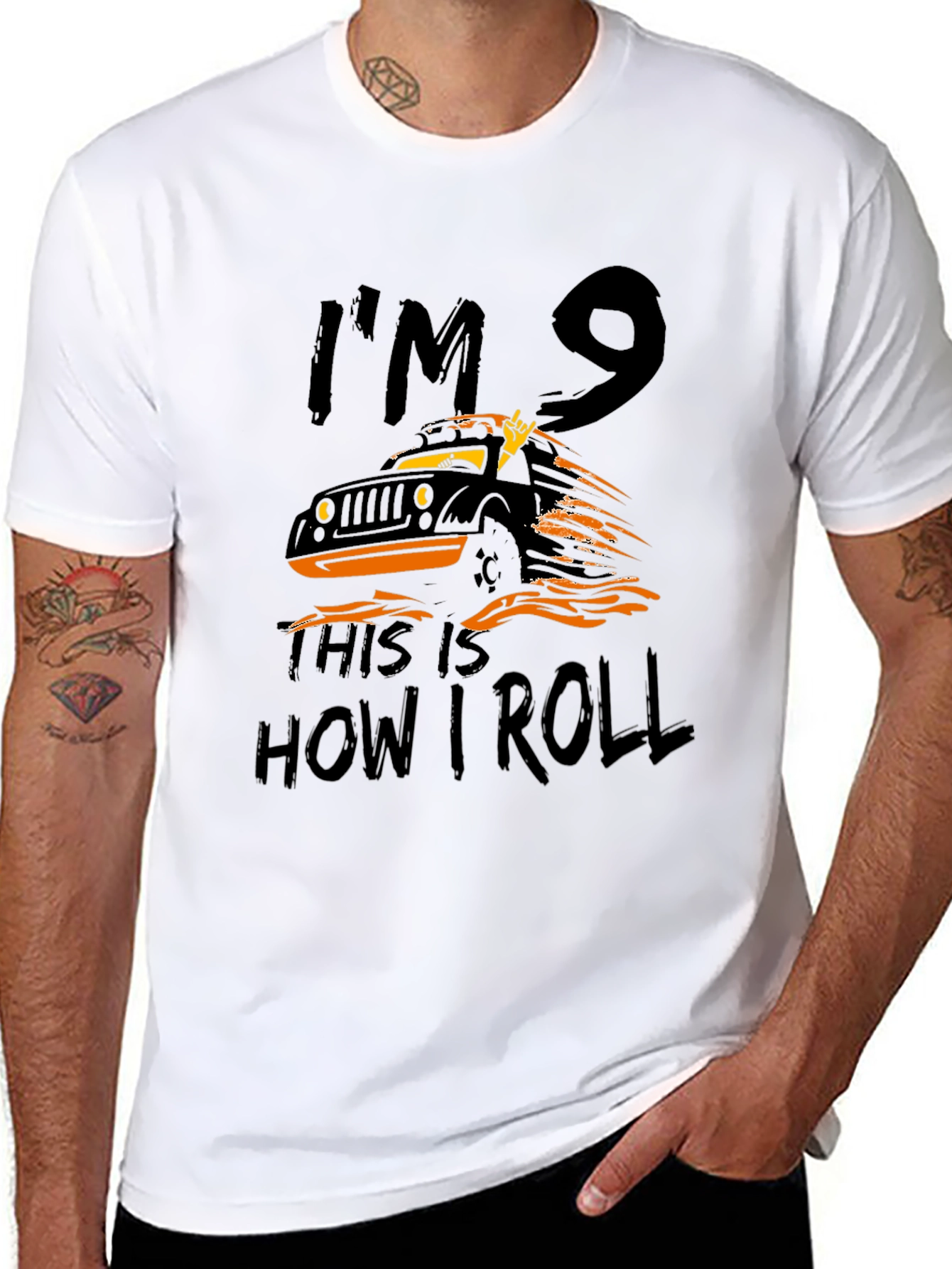 Im 9 This is How I Roll Black T-Shirt