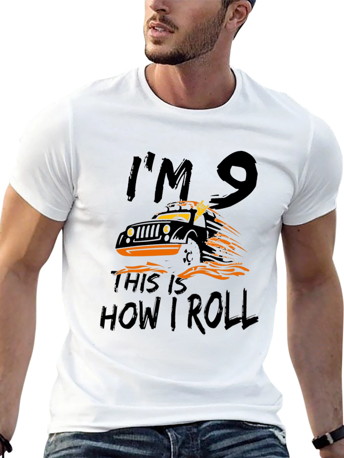 Im 9 This is How I Roll Black T-Shirt