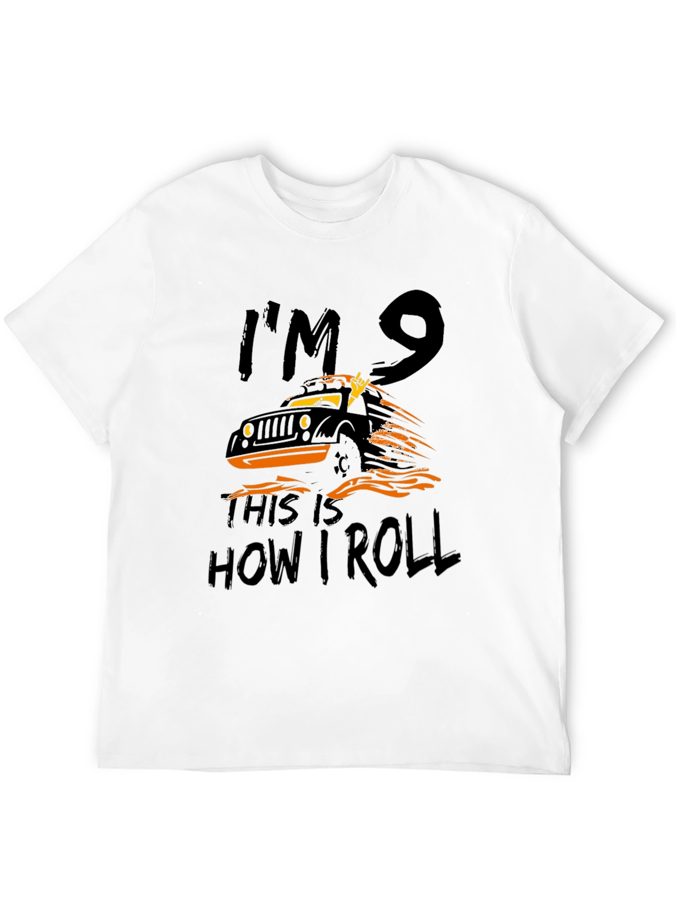 Im 9 This is How I Roll Black T-Shirt