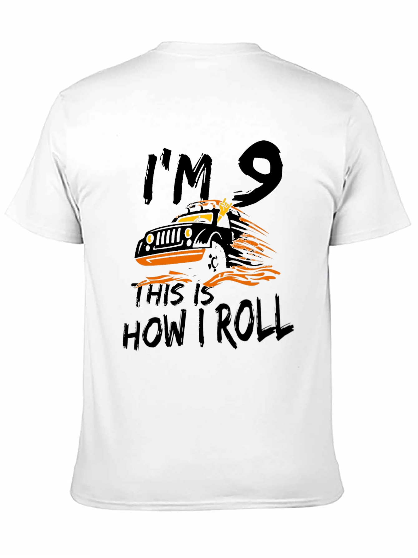 Im 9 This is How I Roll Black T-Shirt