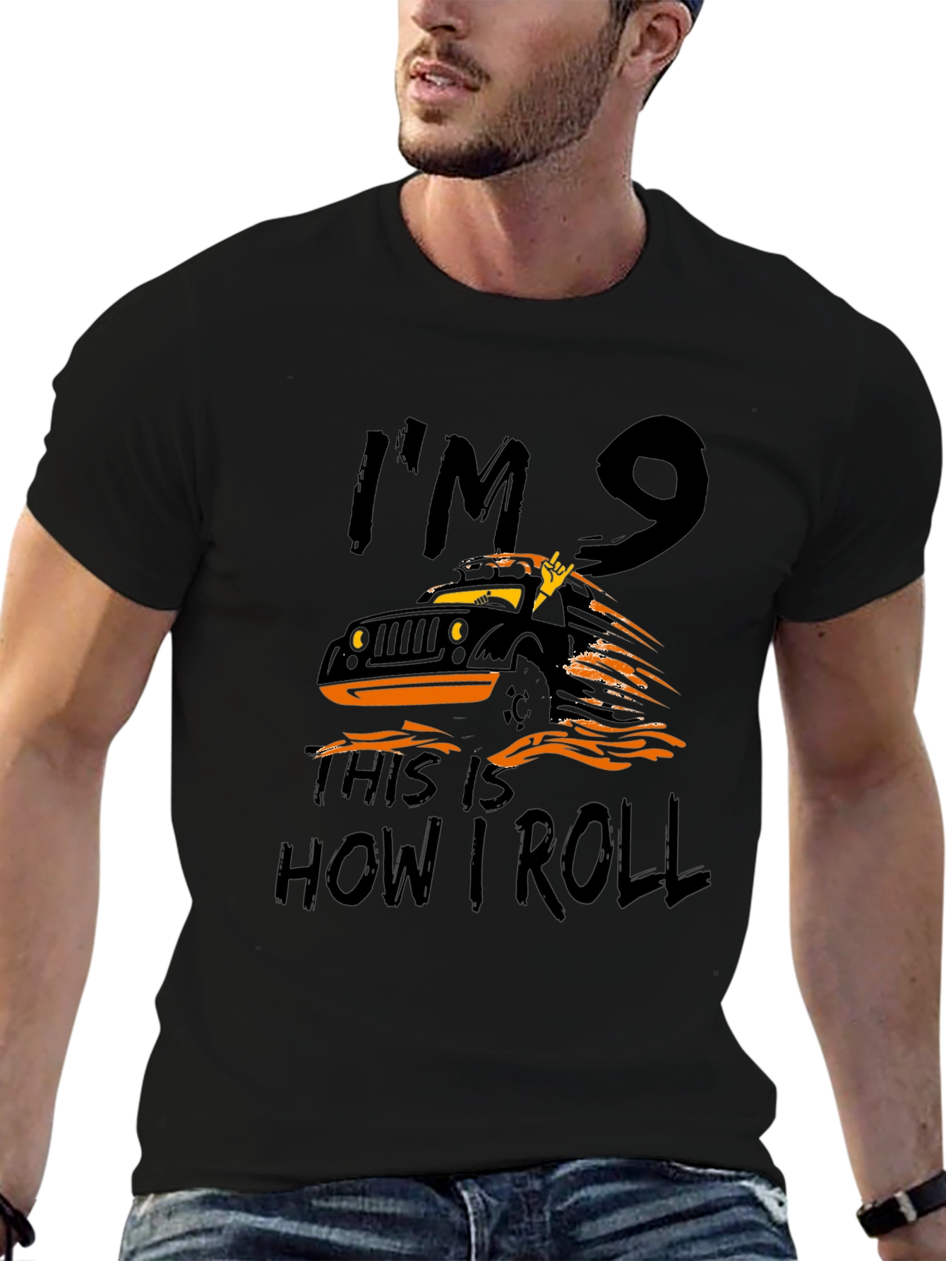 Im 9 This is How I Roll Black T-Shirt