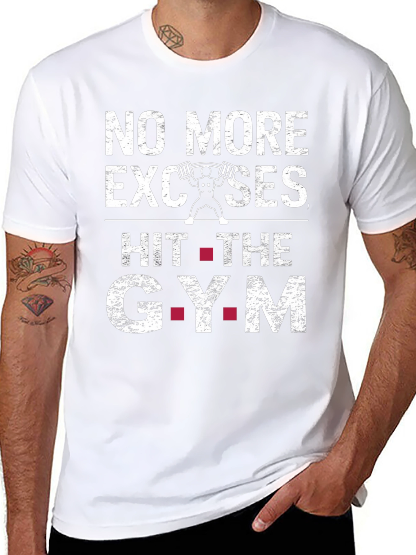 No More Excuses Gym T-Shirt Workout Tee