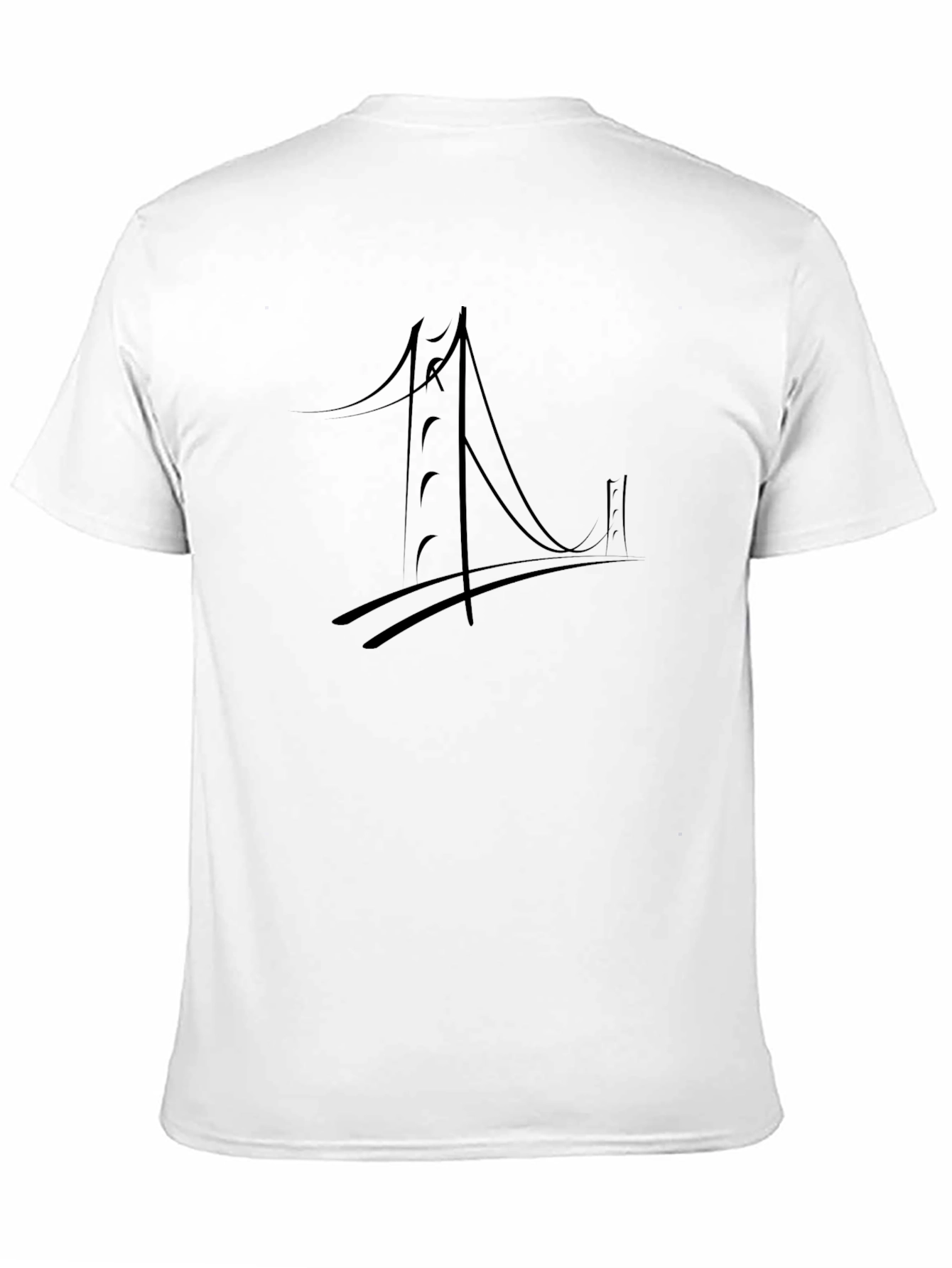 Golden Gate Bridge Mens Black T-Shirt