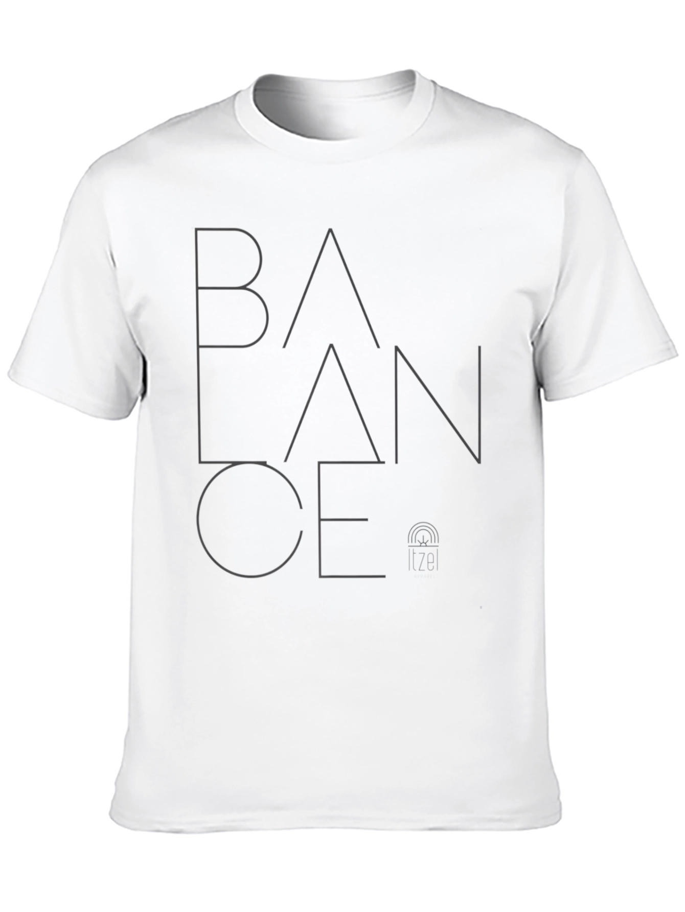 Balance Graphic Tee - Modern Minimalist Design