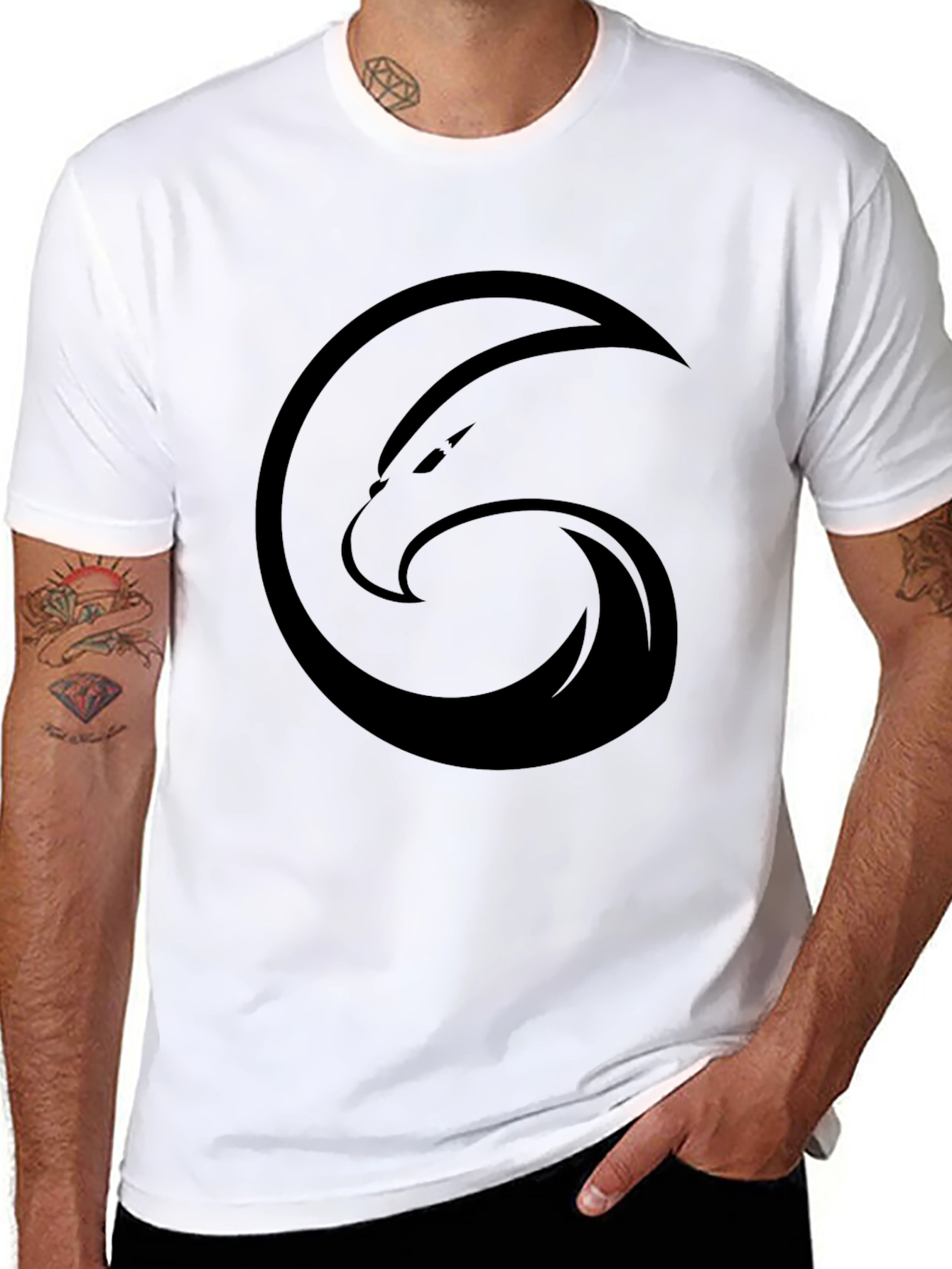 Black Eagle Logo Graphic Tee