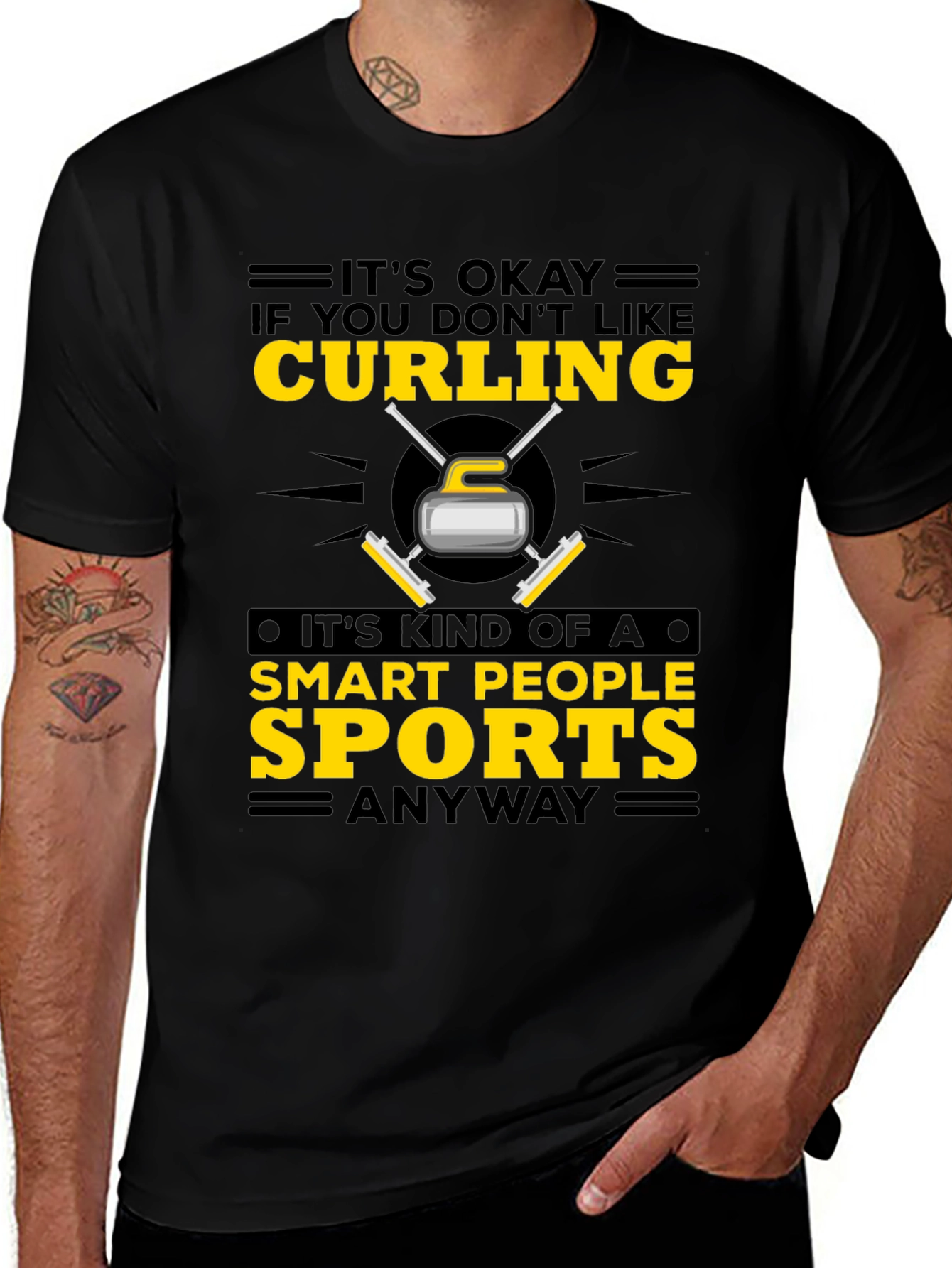 Curling Smart People Sports T-Shirt