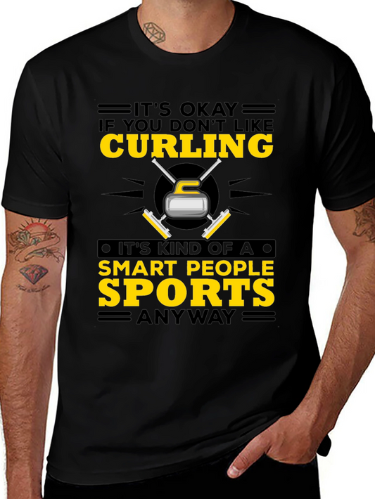 Curling Smart People Sports T-Shirt
