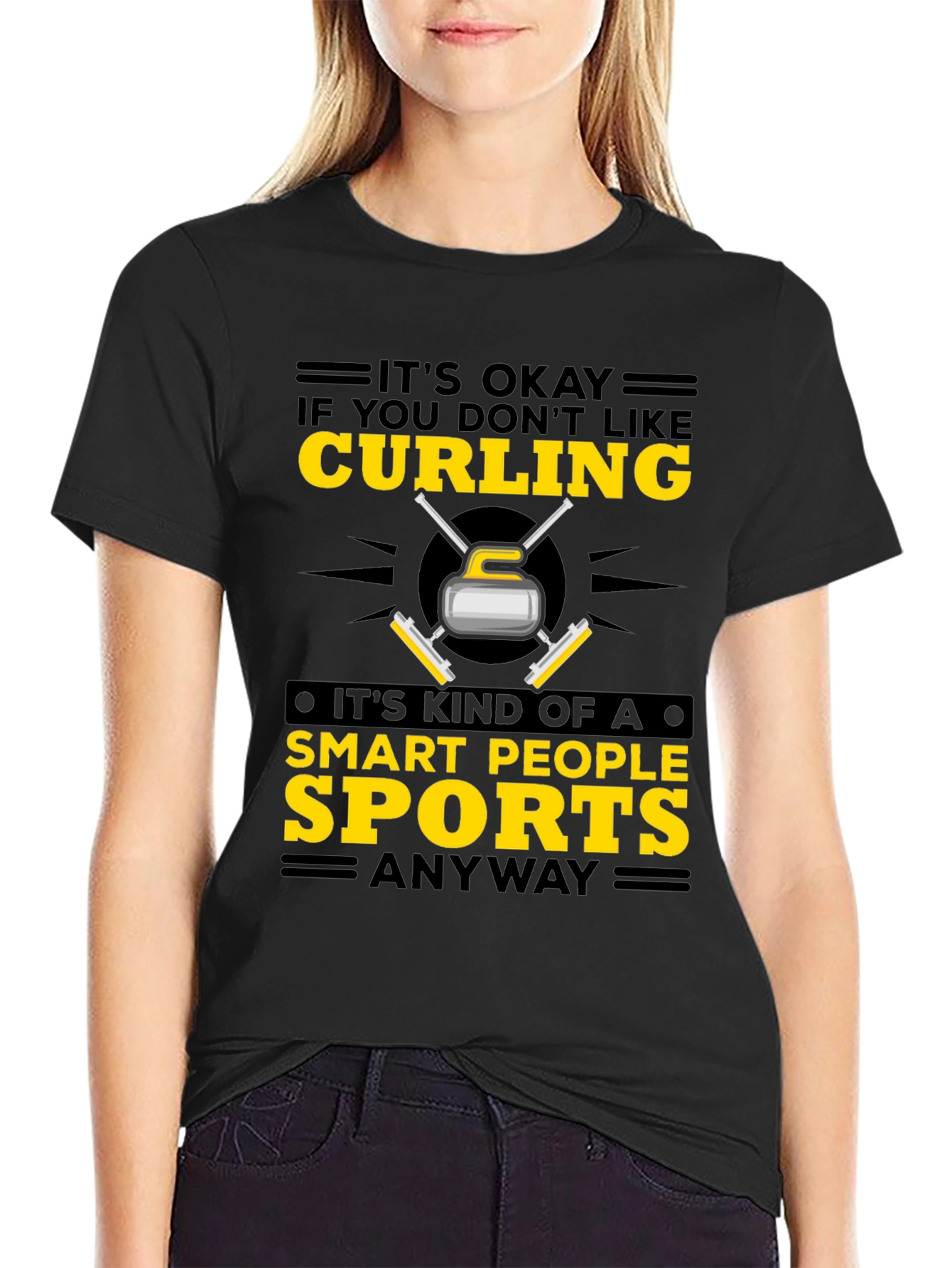 Curling Smart People Sports T-Shirt