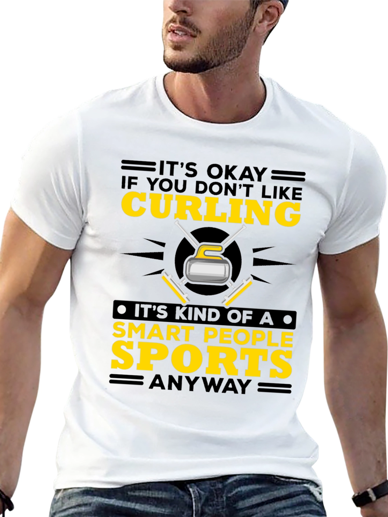 Curling Smart People Sports T-Shirt