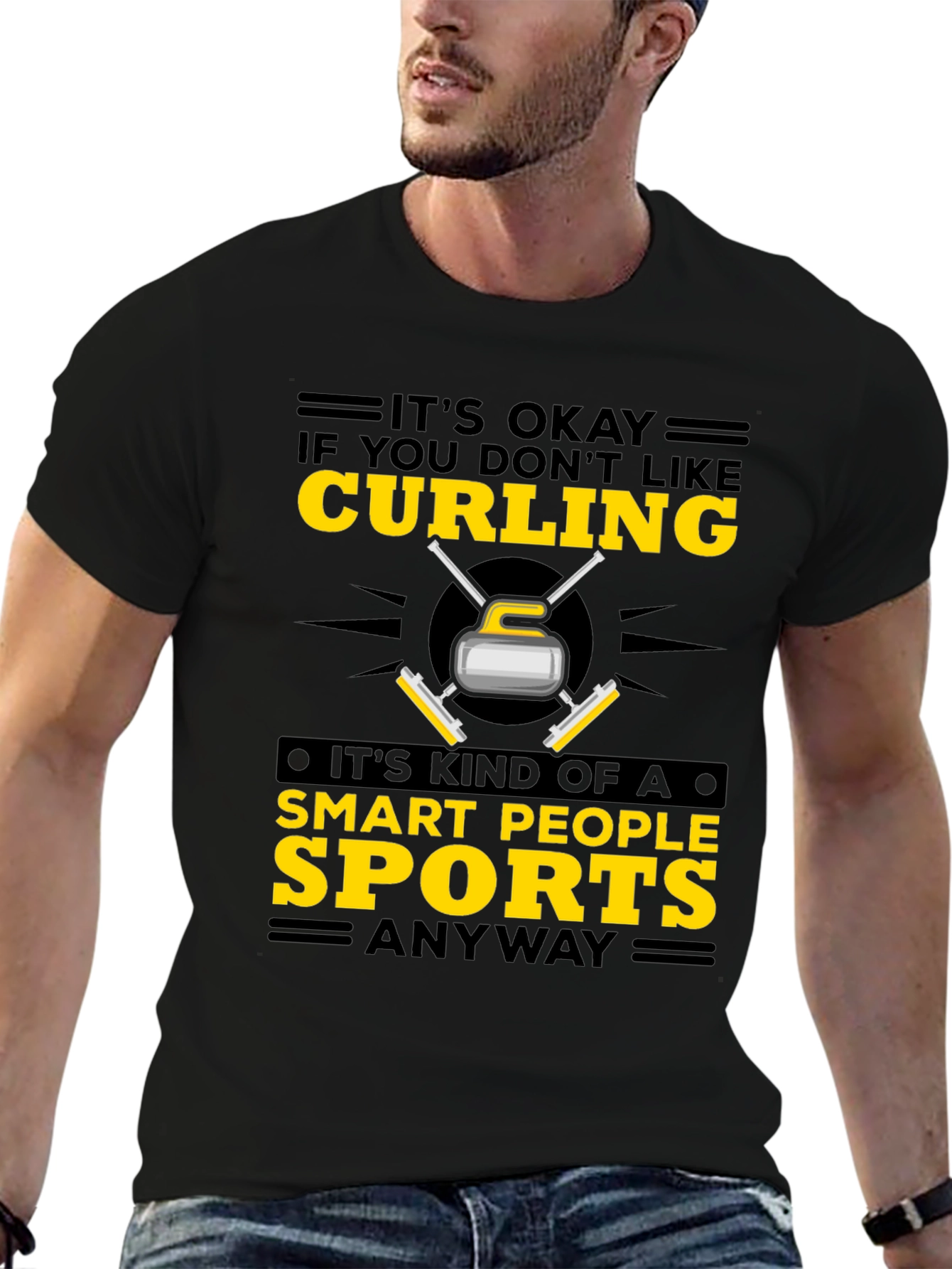 Curling Smart People Sports T-Shirt