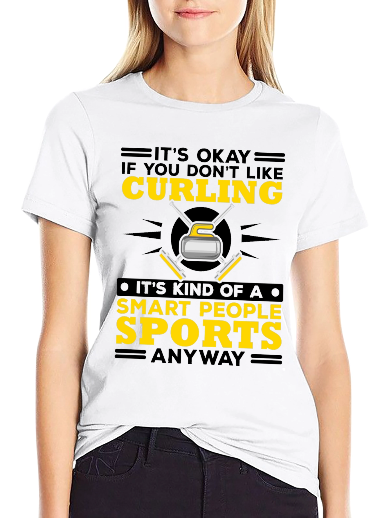 Curling Smart People Sports T-Shirt