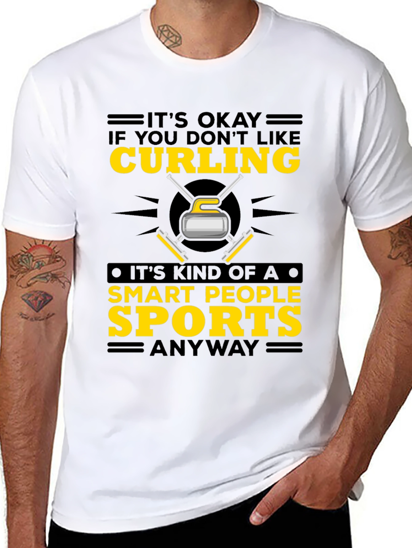 Curling Smart People Sports T-Shirt