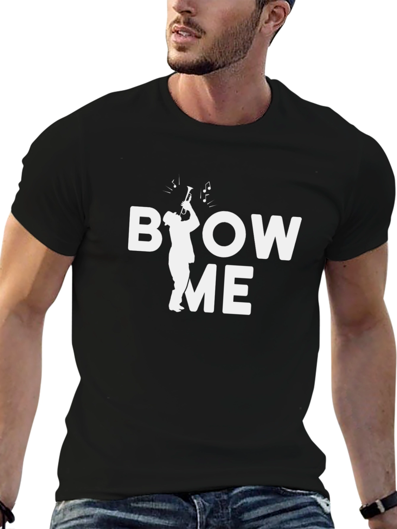 Blow Me Trumpet T-Shirt - Musician Humor Tee