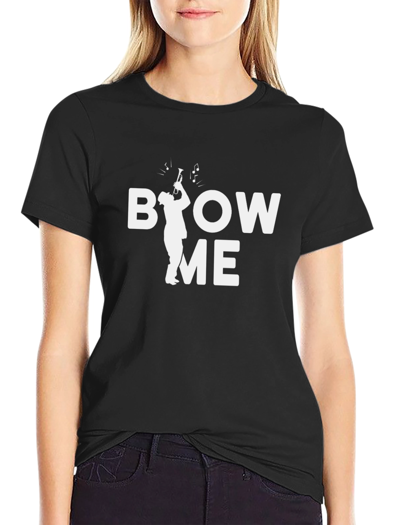 Blow Me Trumpet T-Shirt - Musician Humor Tee