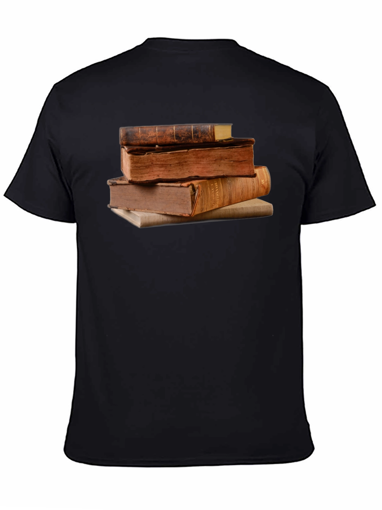 Stacked Books Graphic T-Shirt