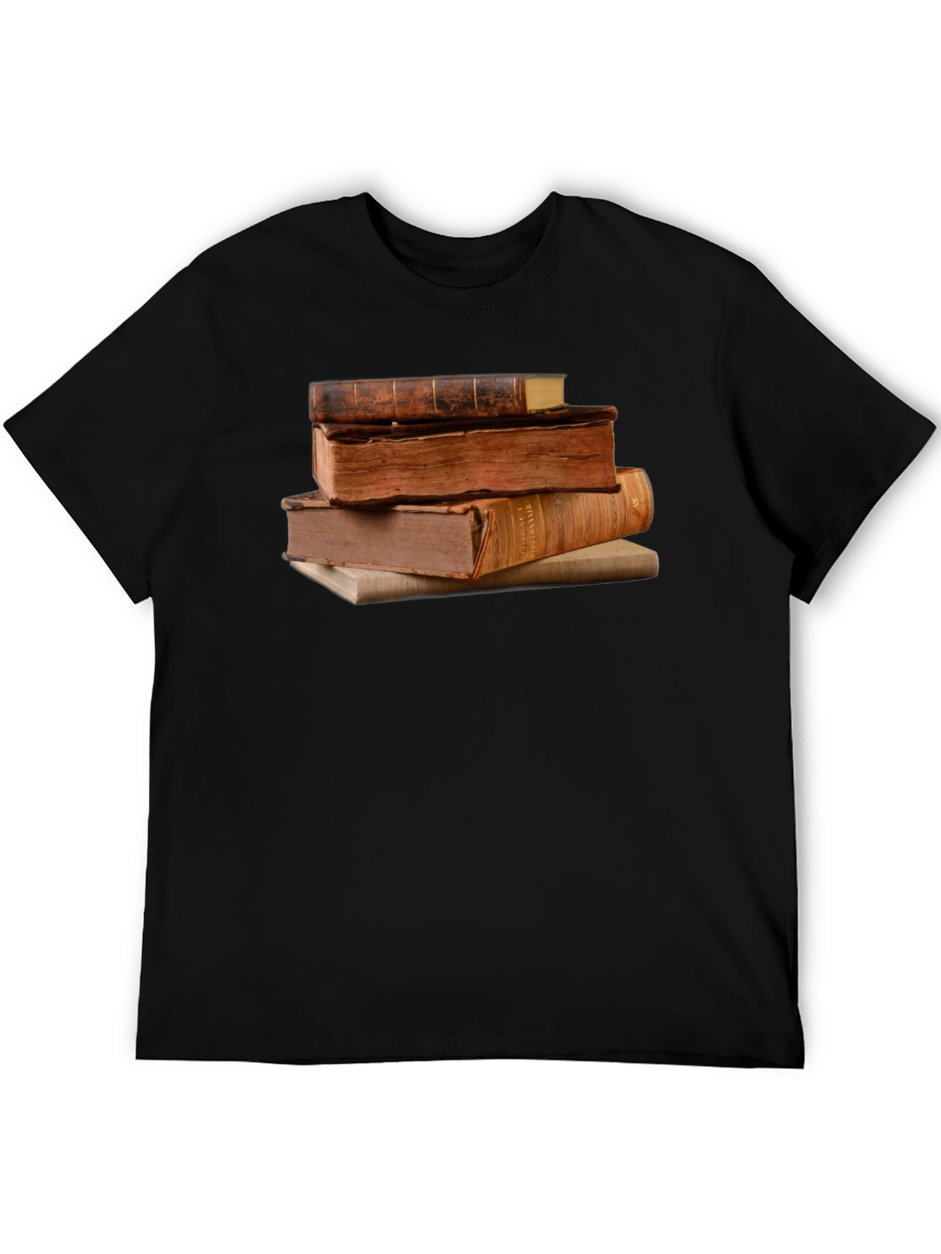 Stacked Books Graphic T-Shirt