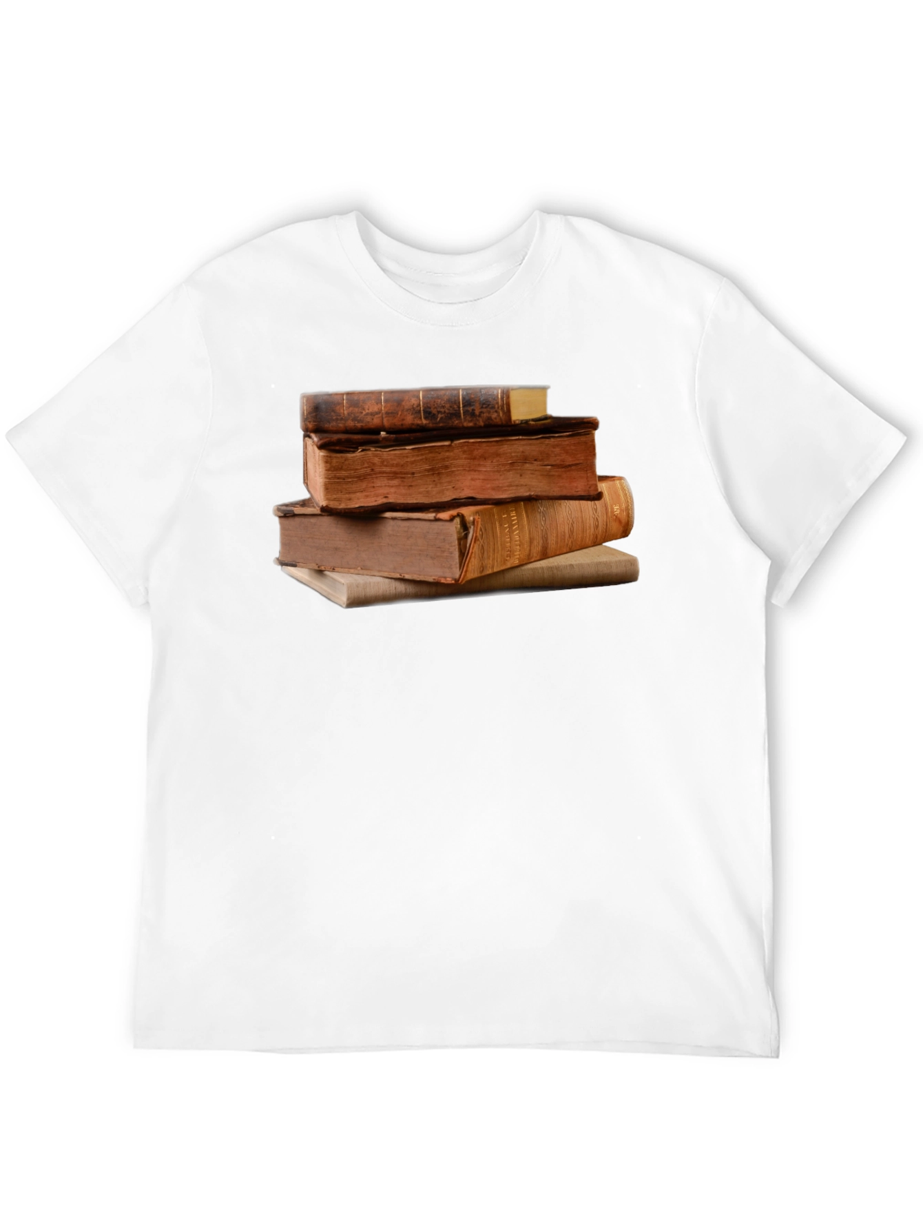 Stacked Books Graphic T-Shirt