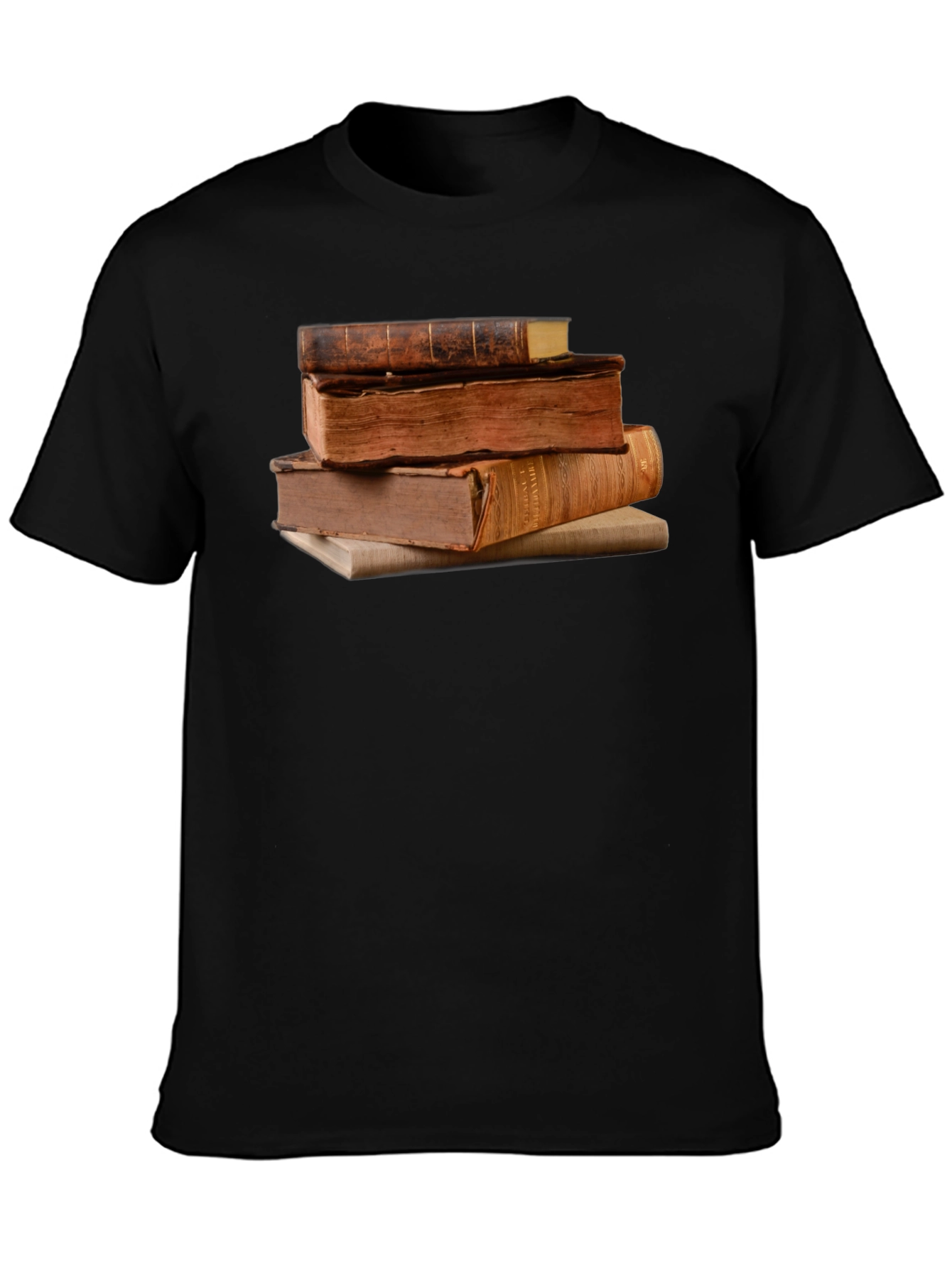 Stacked Books Graphic T-Shirt