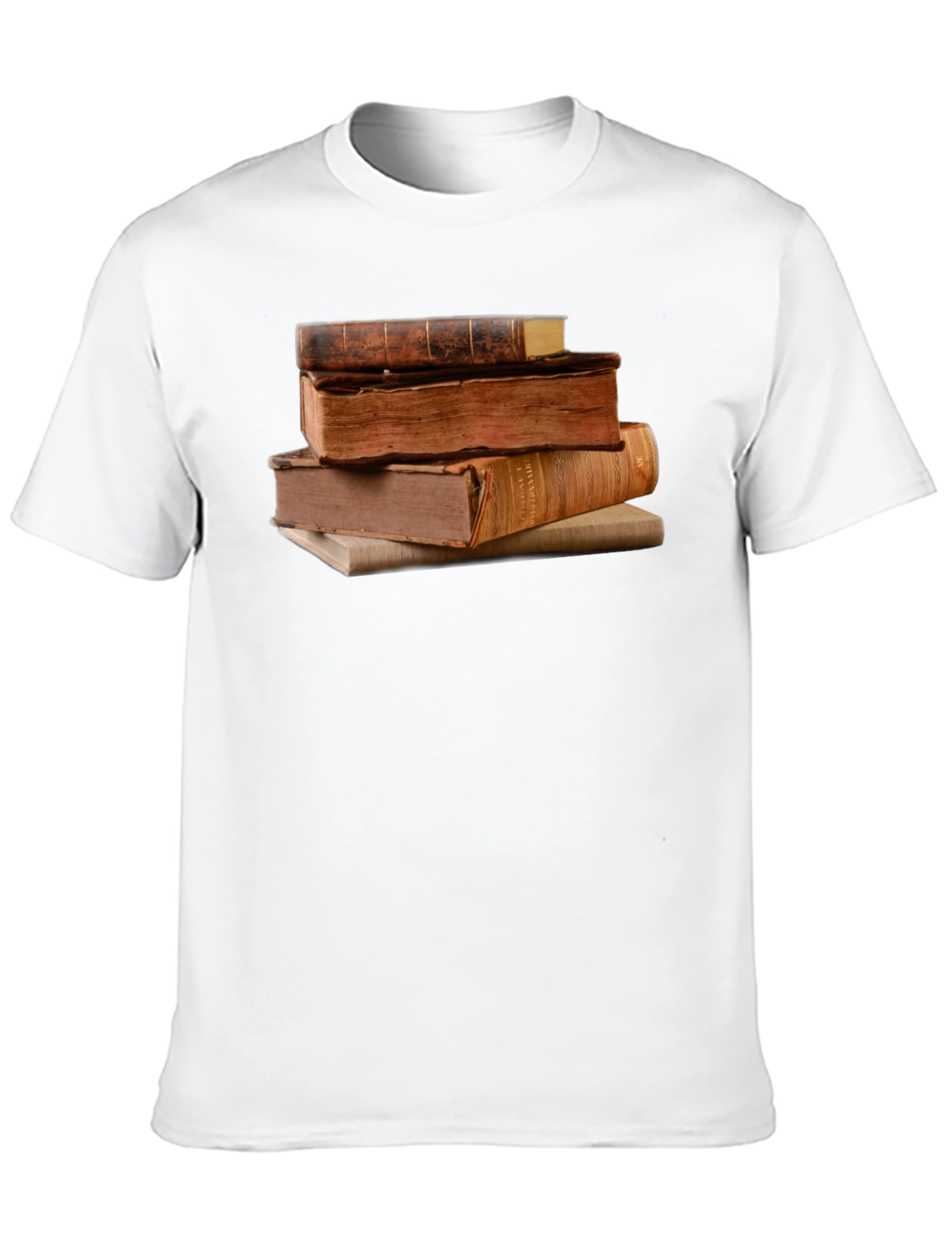 Stacked Books Graphic T-Shirt