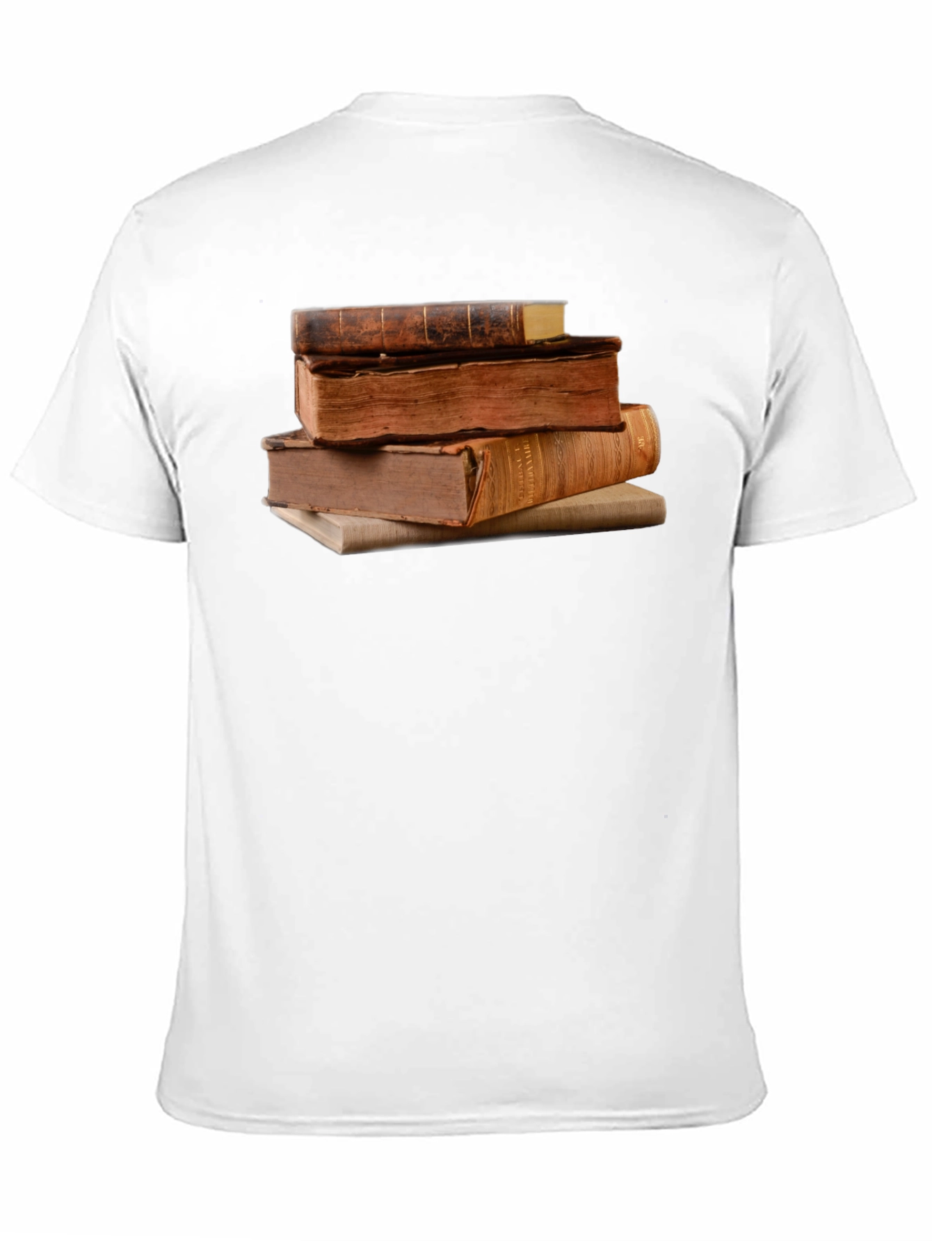 Stacked Books Graphic T-Shirt