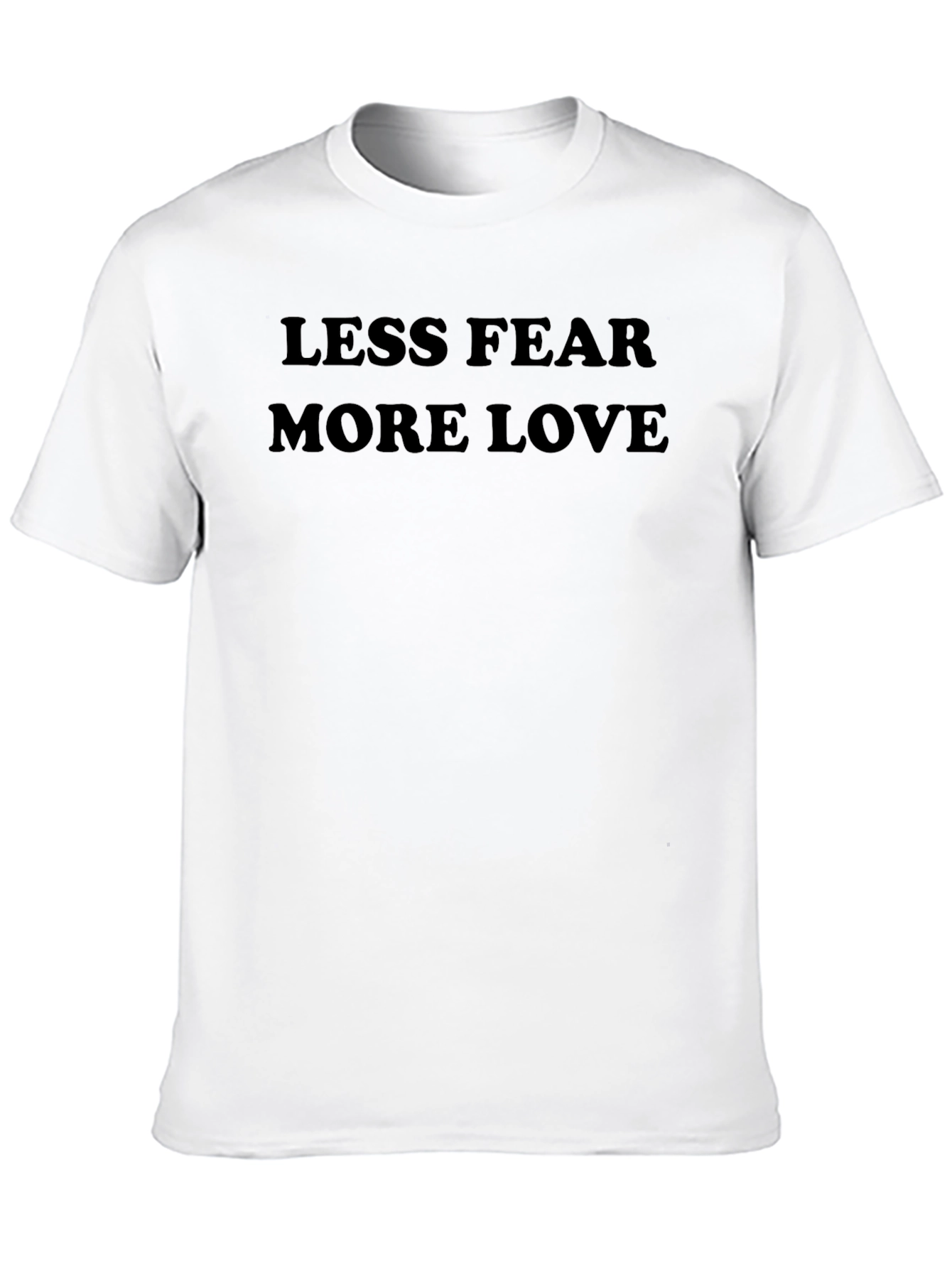 Less Fear More Love Graphic Tee - Black