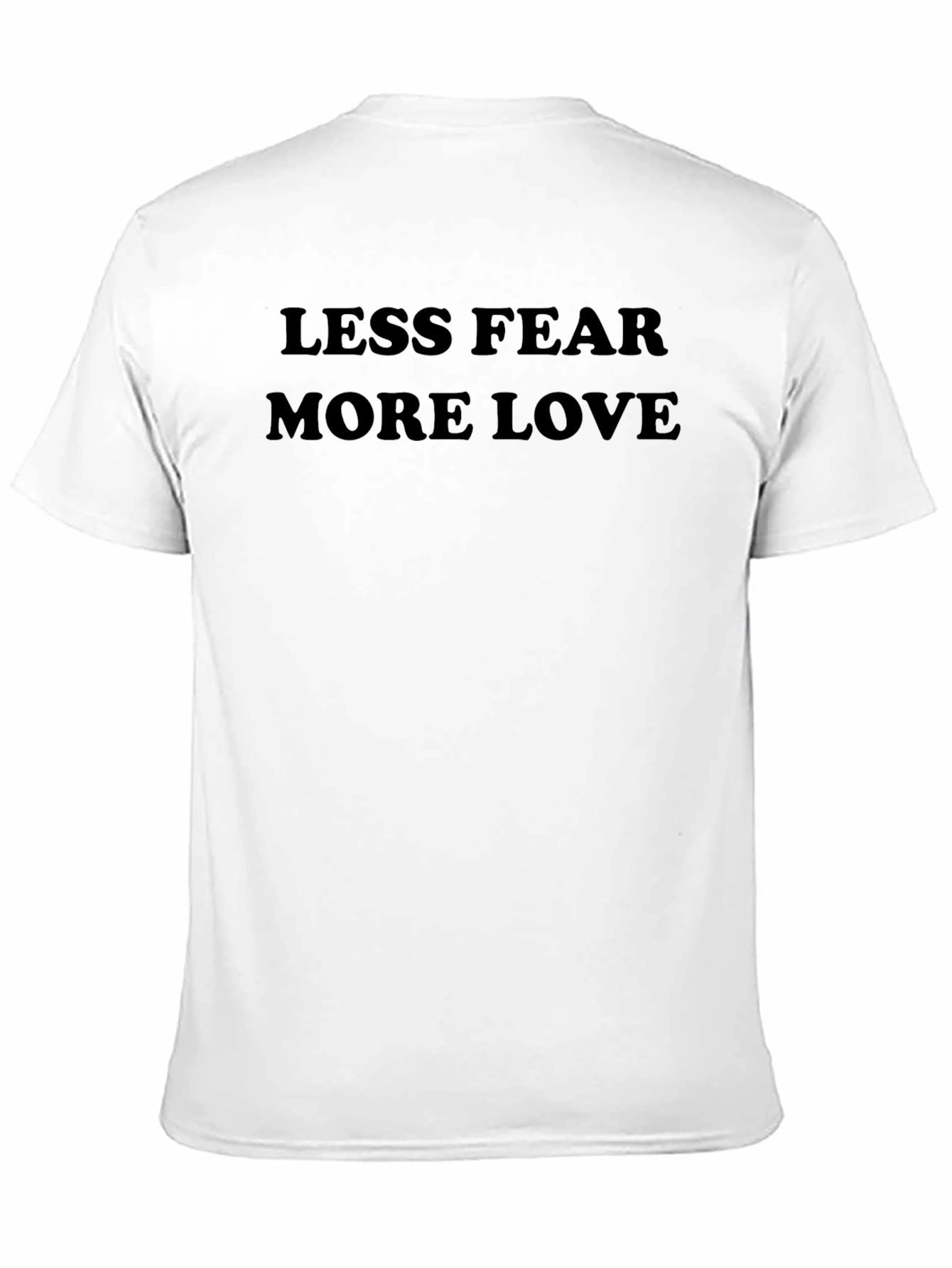 Less Fear More Love Graphic Tee - Black