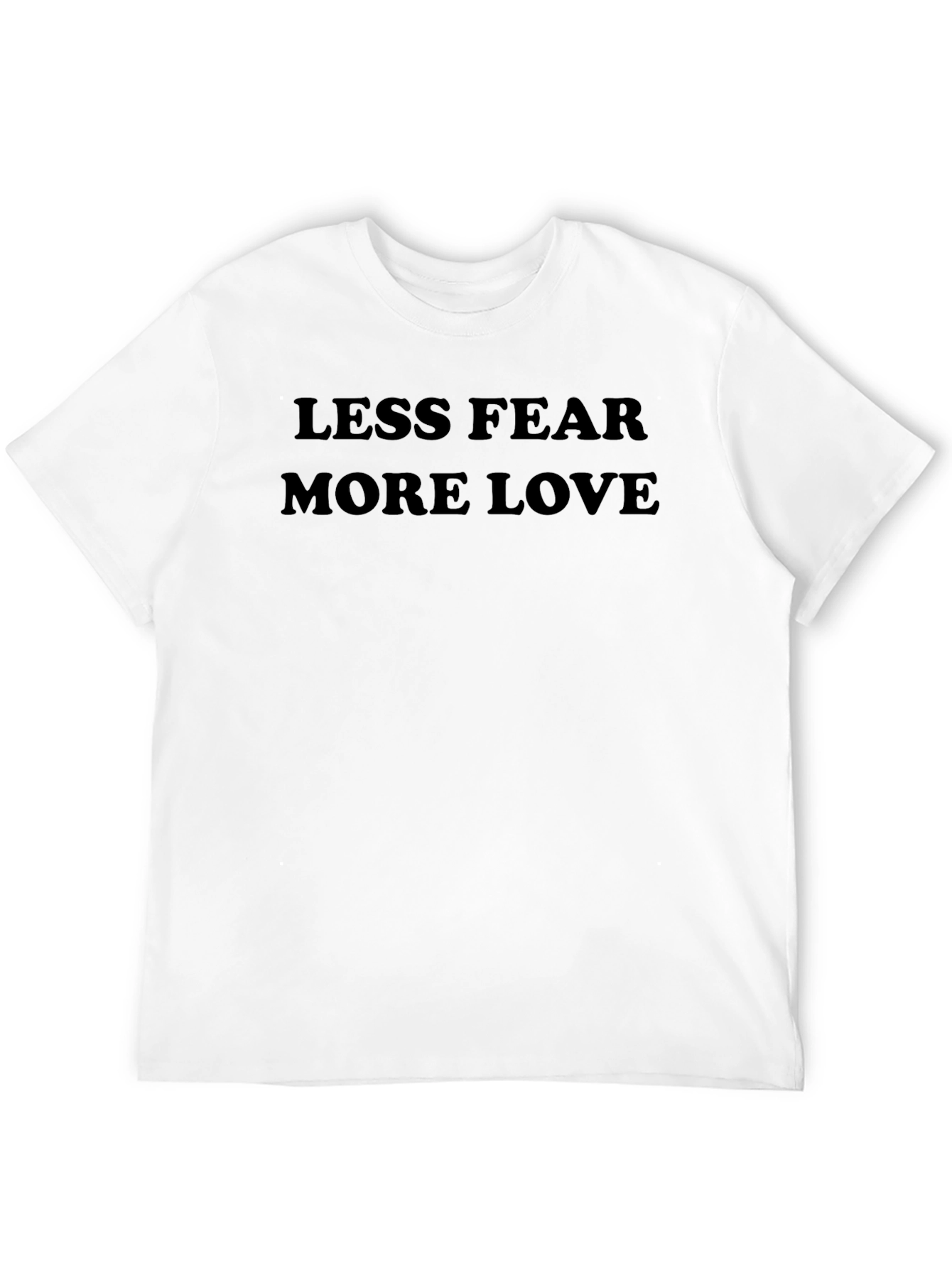 Less Fear More Love Graphic Tee - Black