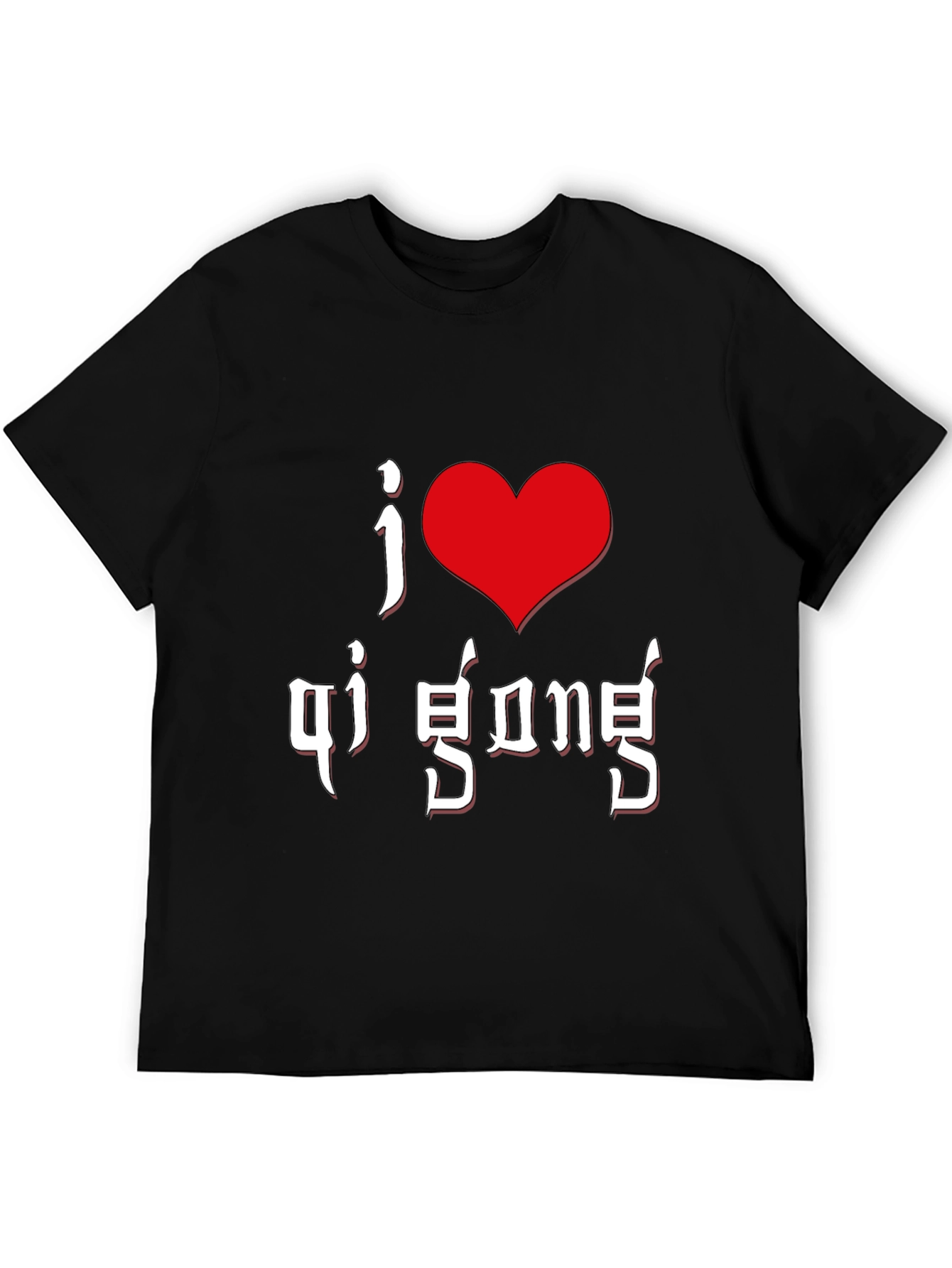I Love Qi Gong Black T-Shirt