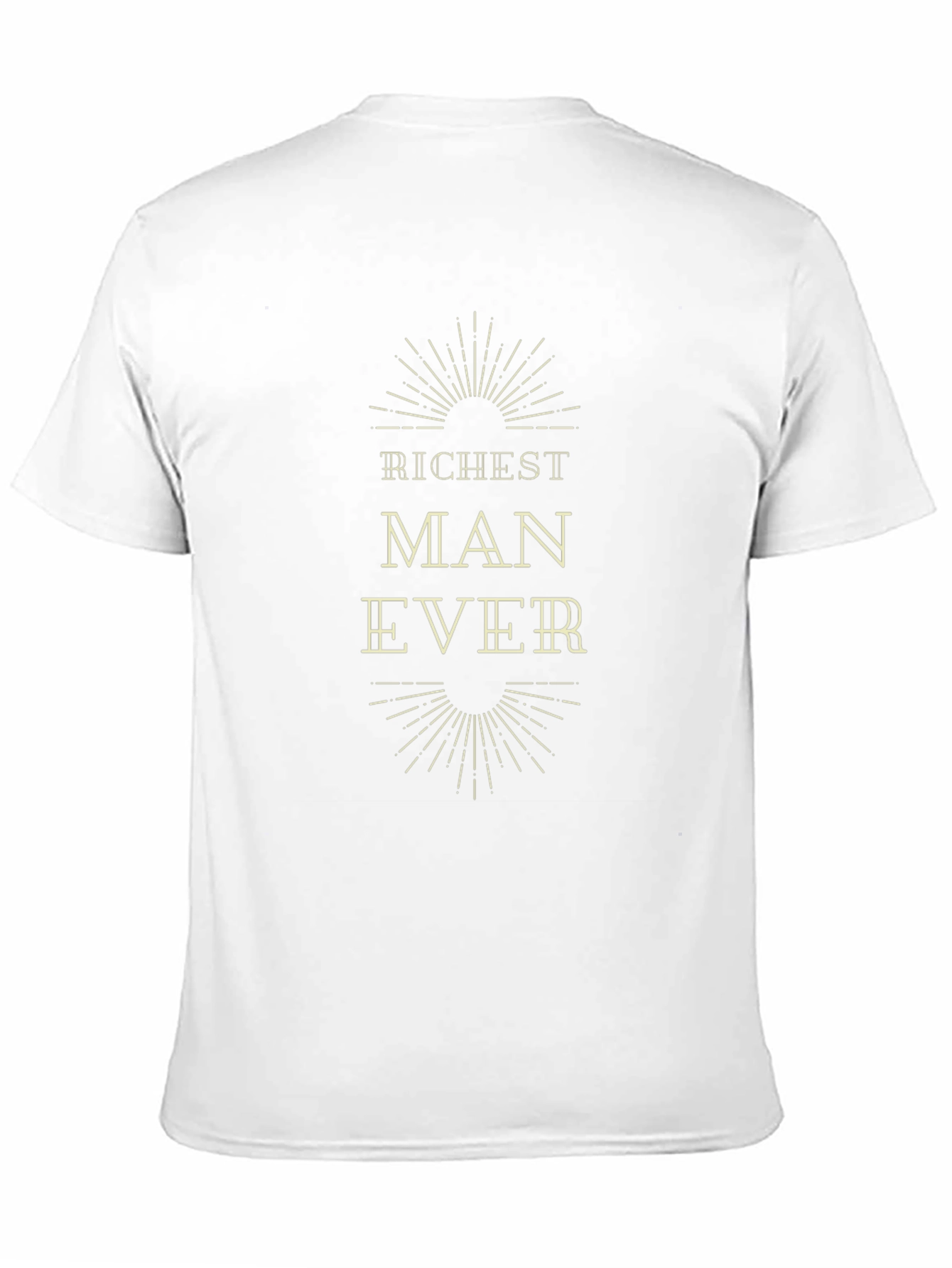 Richest Man Ever T-Shirt | Black Graphic Tee