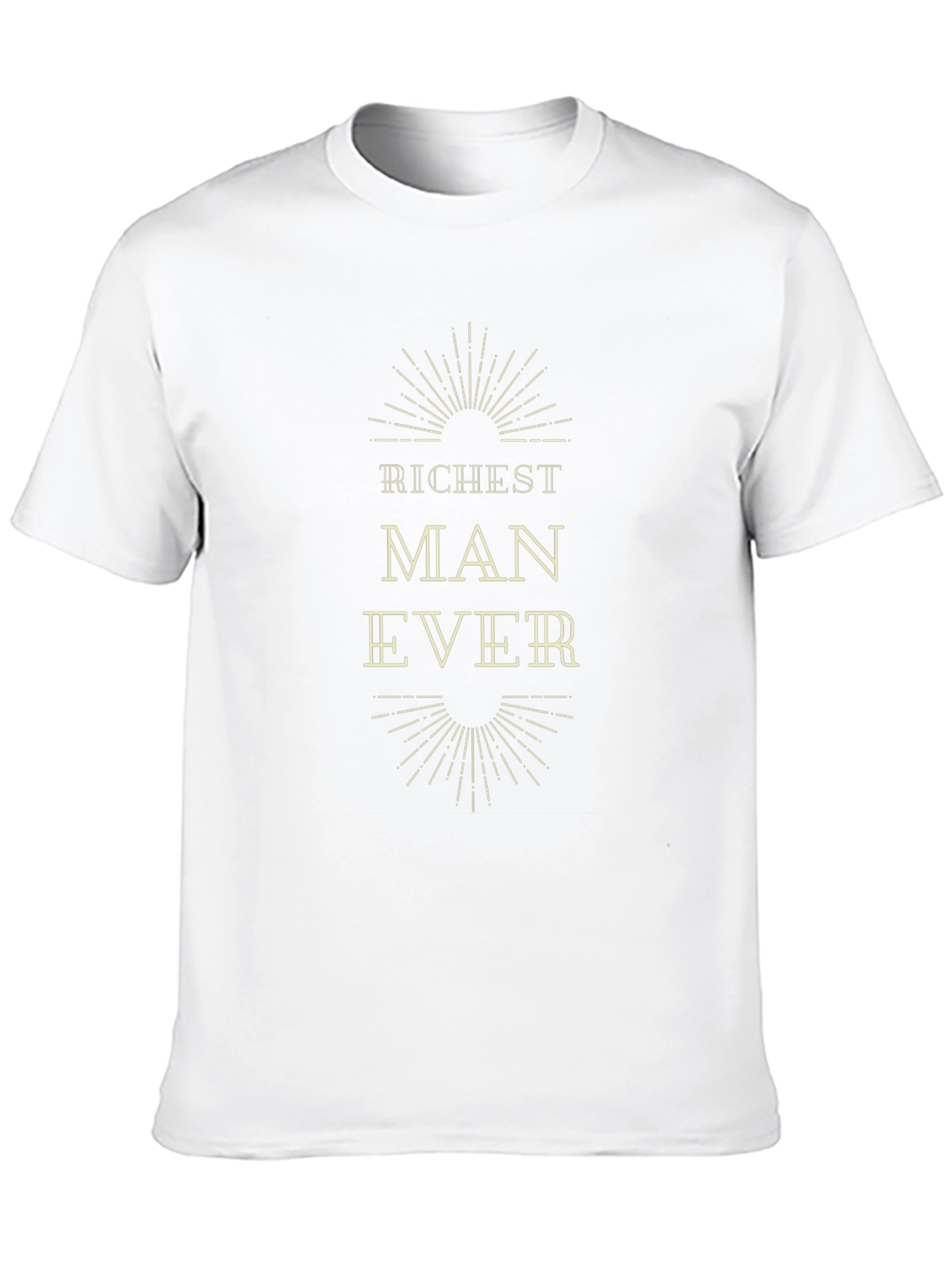 Richest Man Ever T-Shirt | Black Graphic Tee
