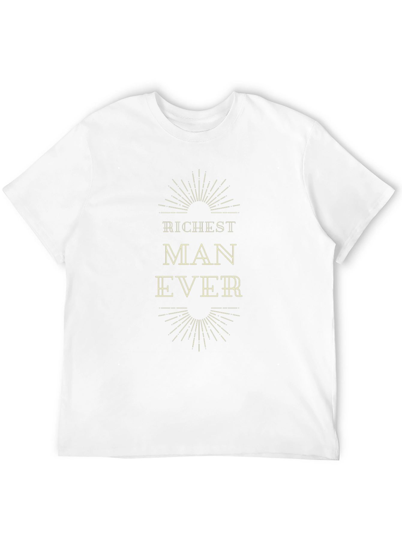 Richest Man Ever T-Shirt | Black Graphic Tee