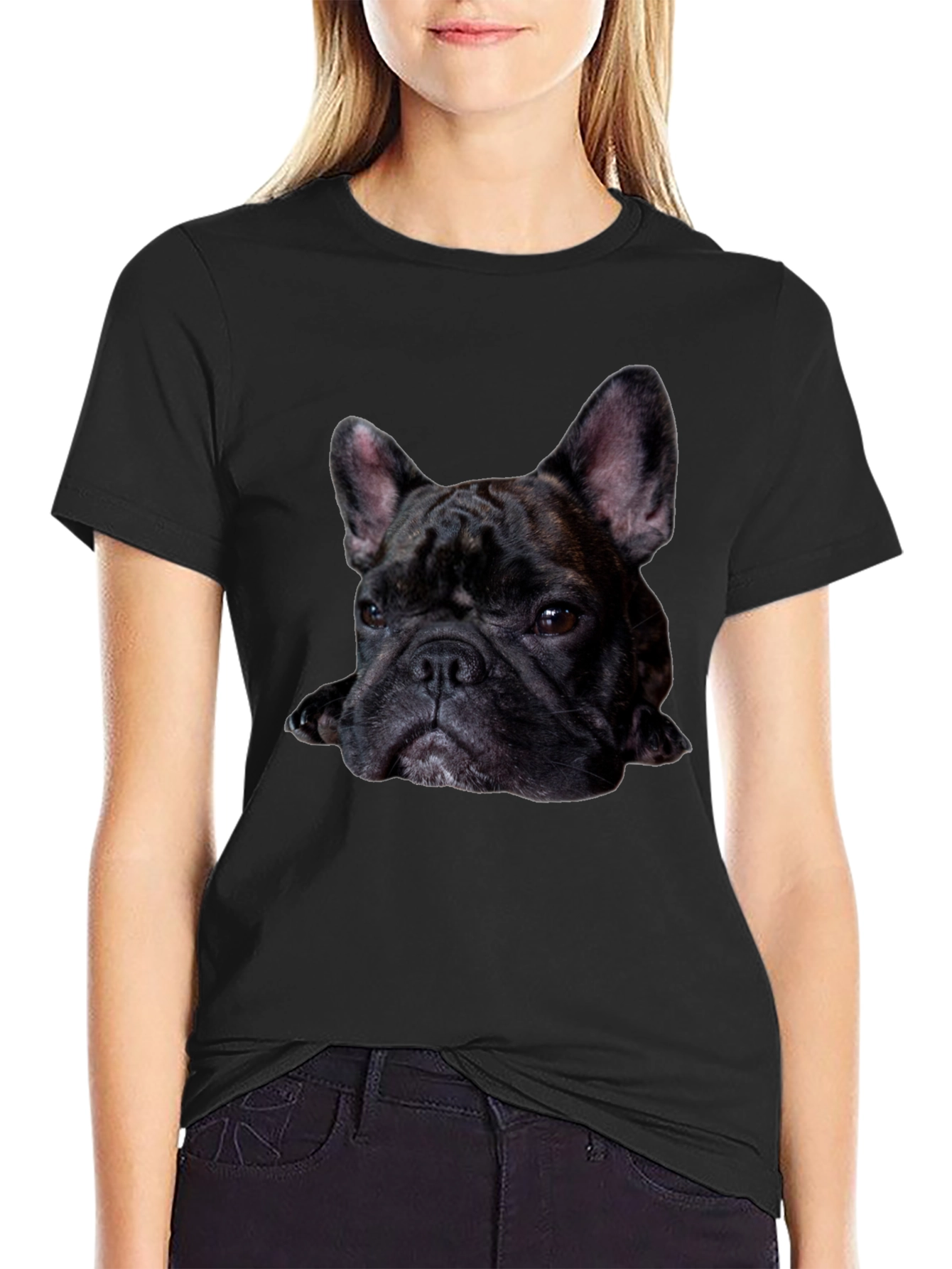 French Bulldog Graphic Tee - Black T-Shirt