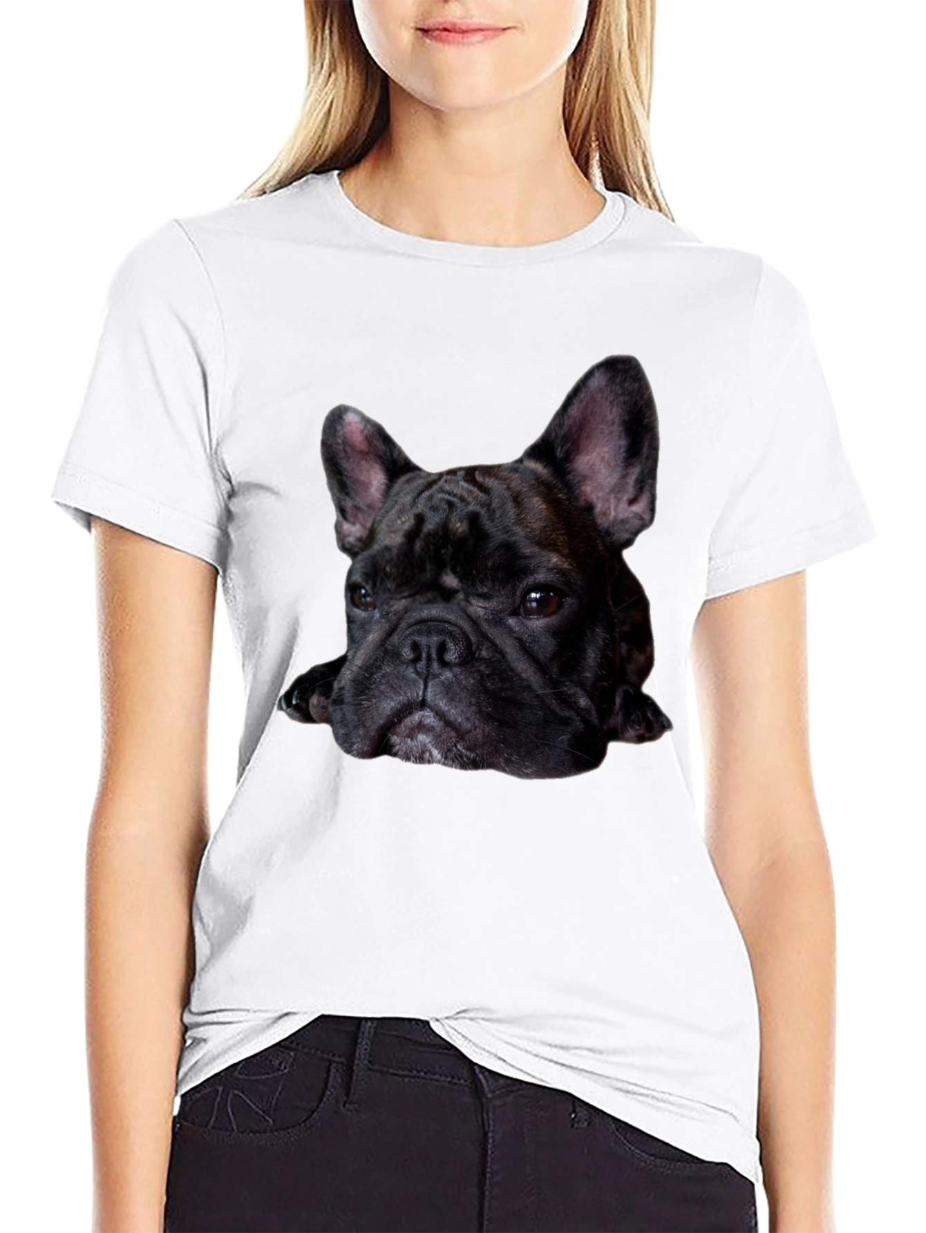 French Bulldog Graphic Tee - Black T-Shirt