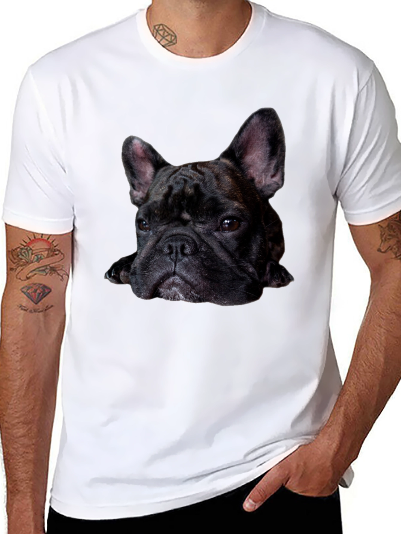 French Bulldog Graphic Tee - Black T-Shirt