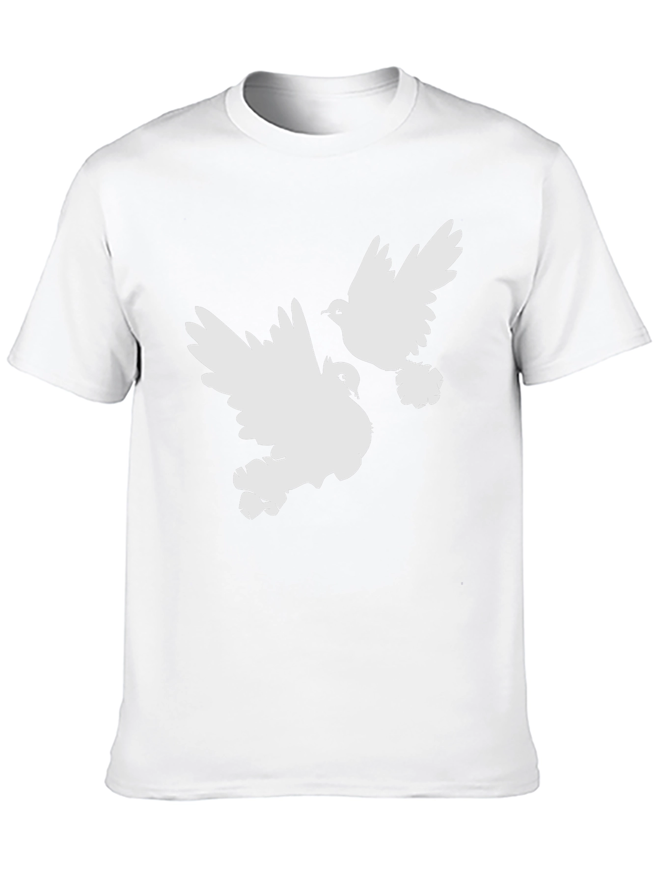 Doves Graphic Tee - Black Cotton Comfort
