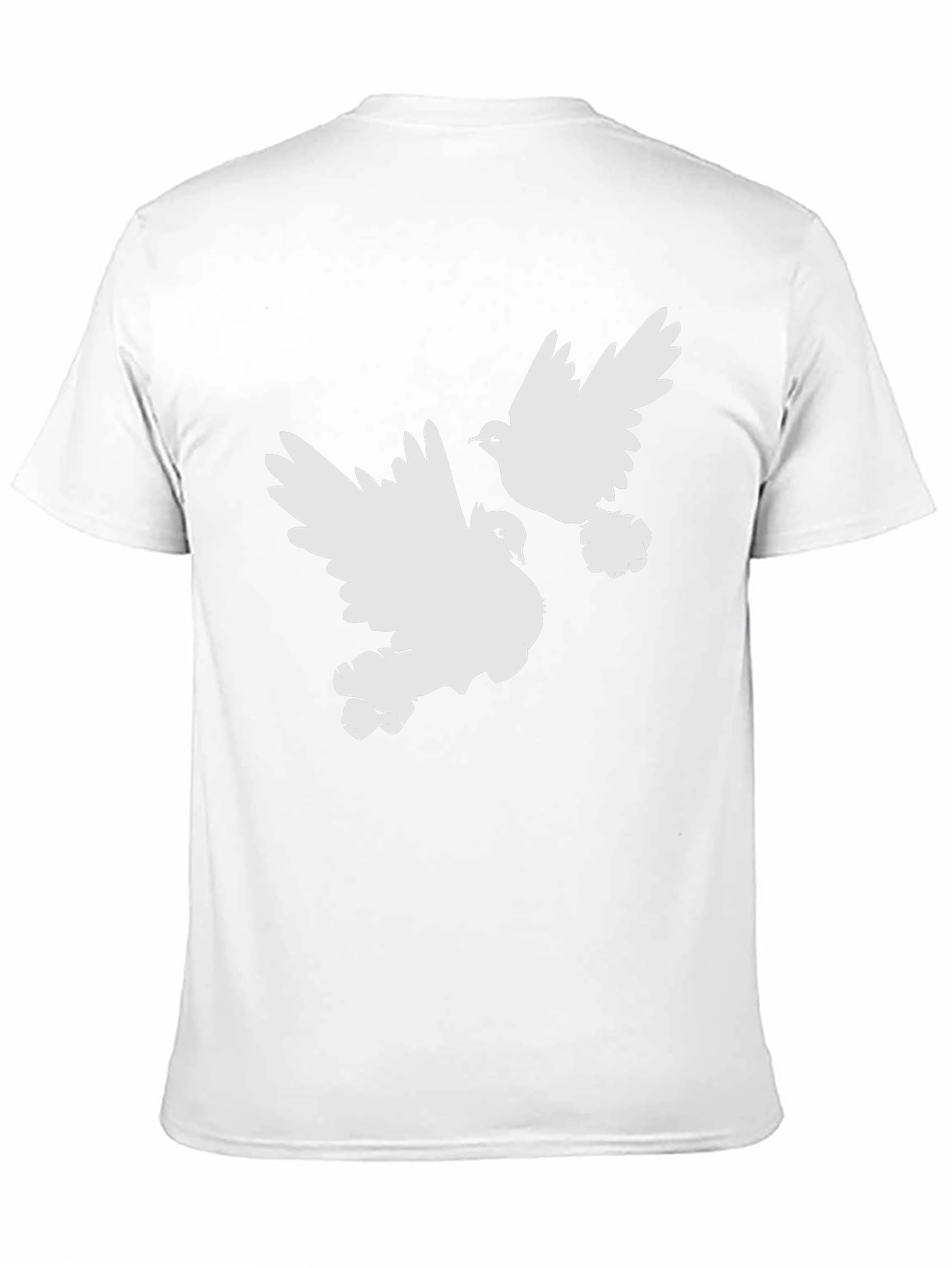 Doves Graphic Tee - Black Cotton Comfort